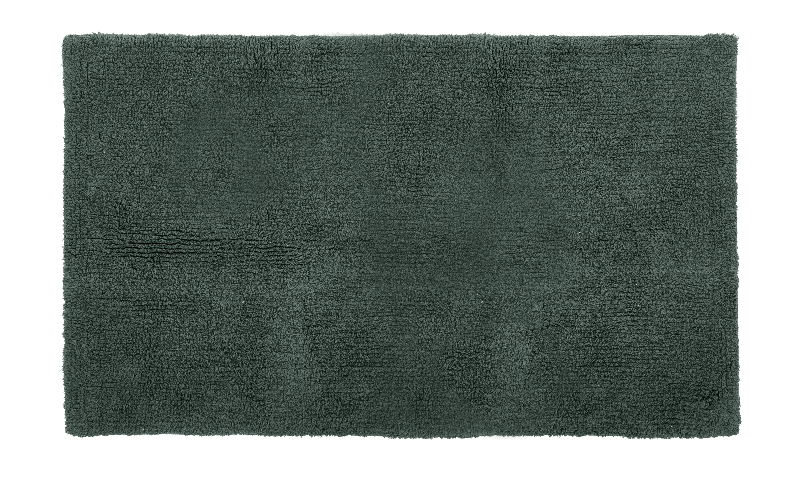 Tapis de bain RIVA - coton antidérapant, 60x100cm, dark green
