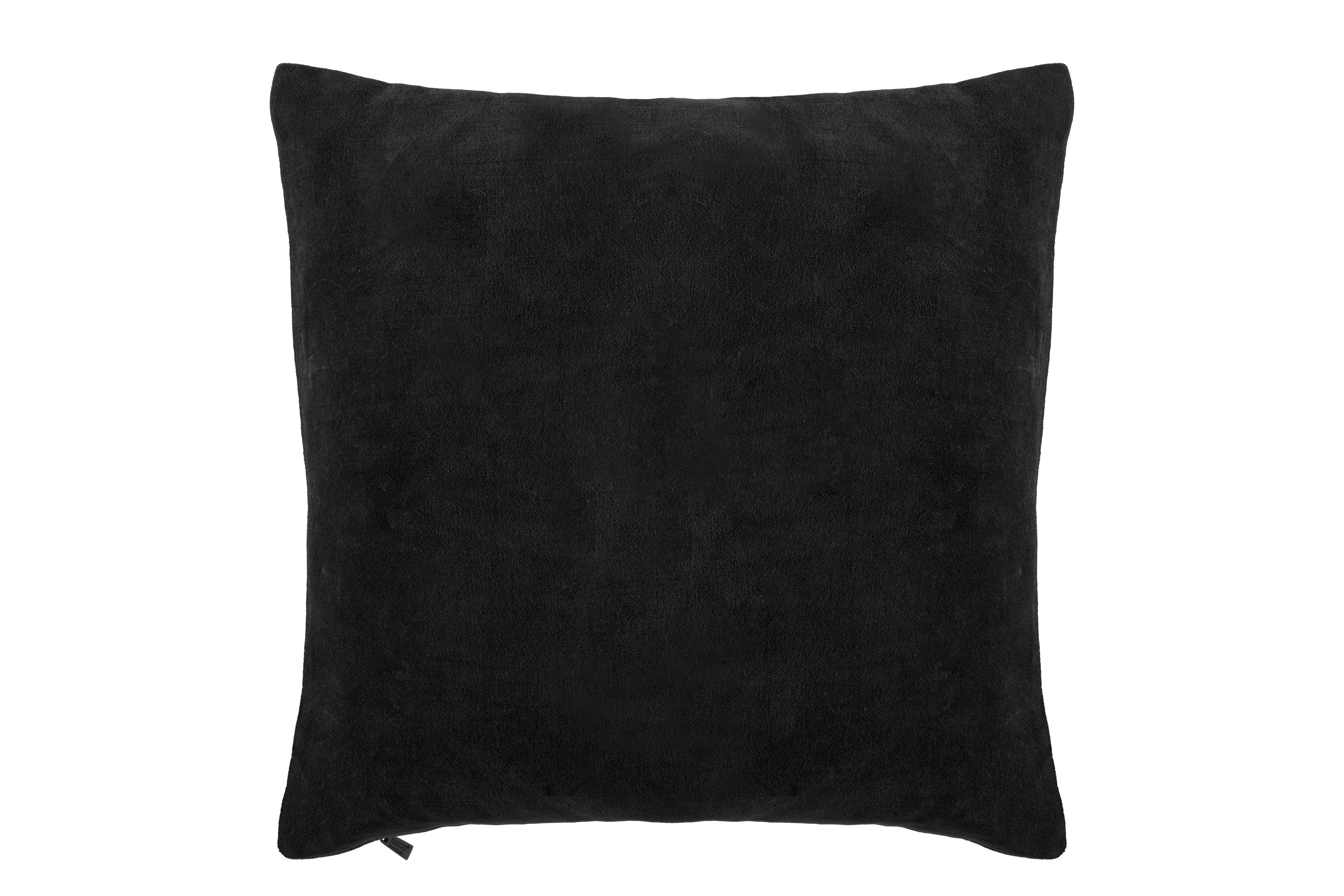 Kussen (gevuld) COTTON VELVET 45X45cm, black