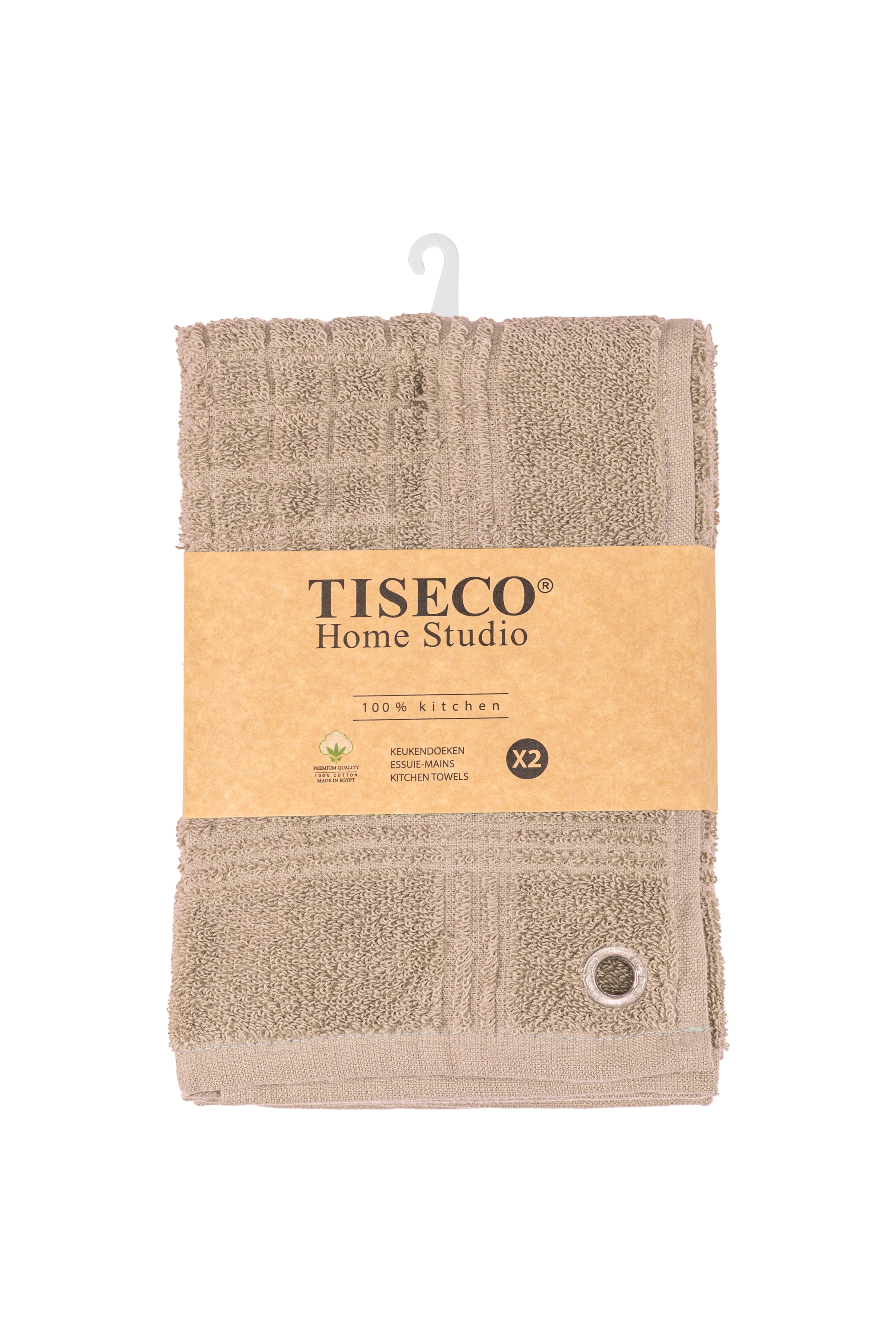 Square terry towel PHARAO 50x50 cm - set/2, sand