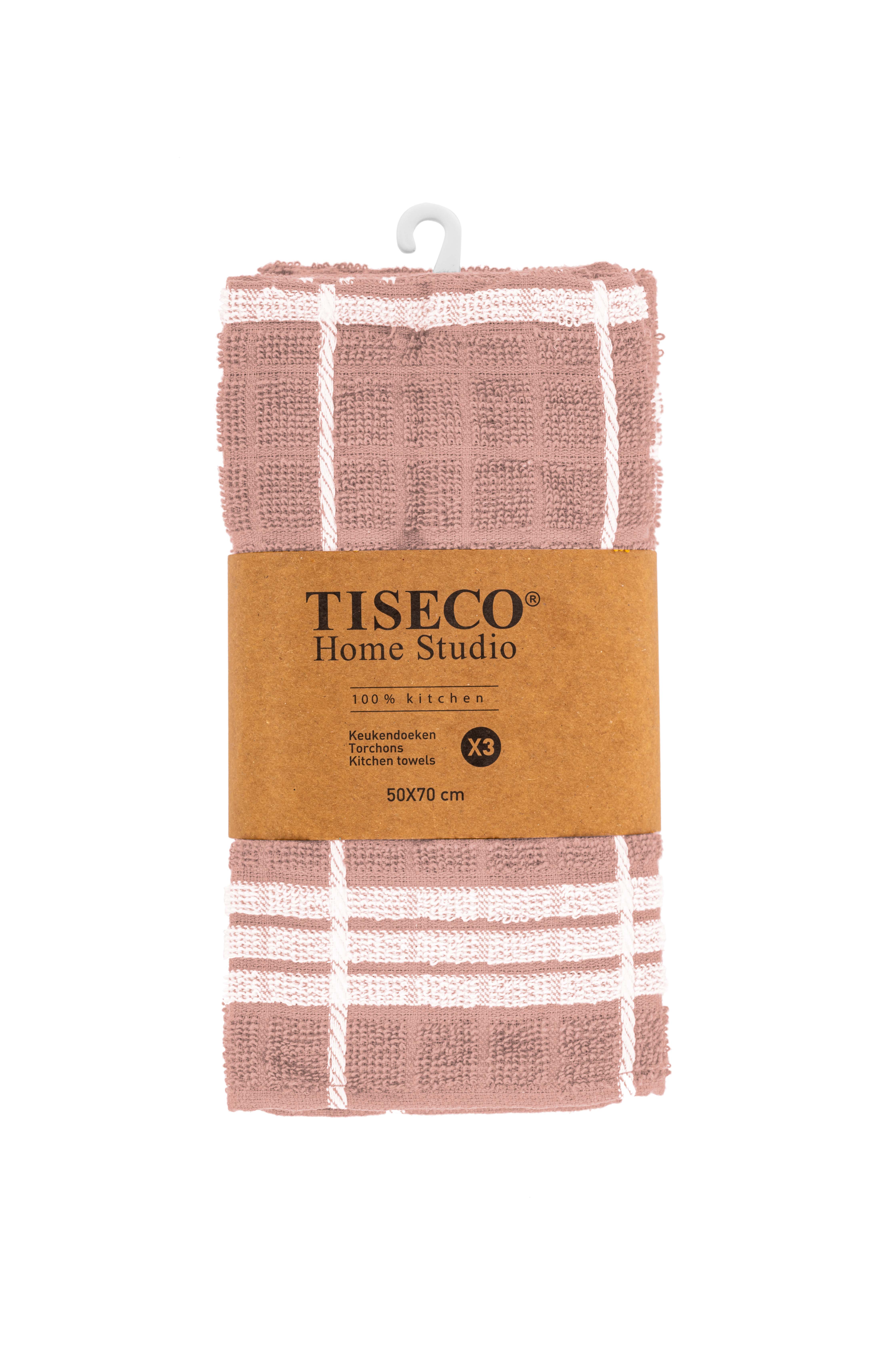 Torchon OMAN - SET/3 - 50x70 cm, rose