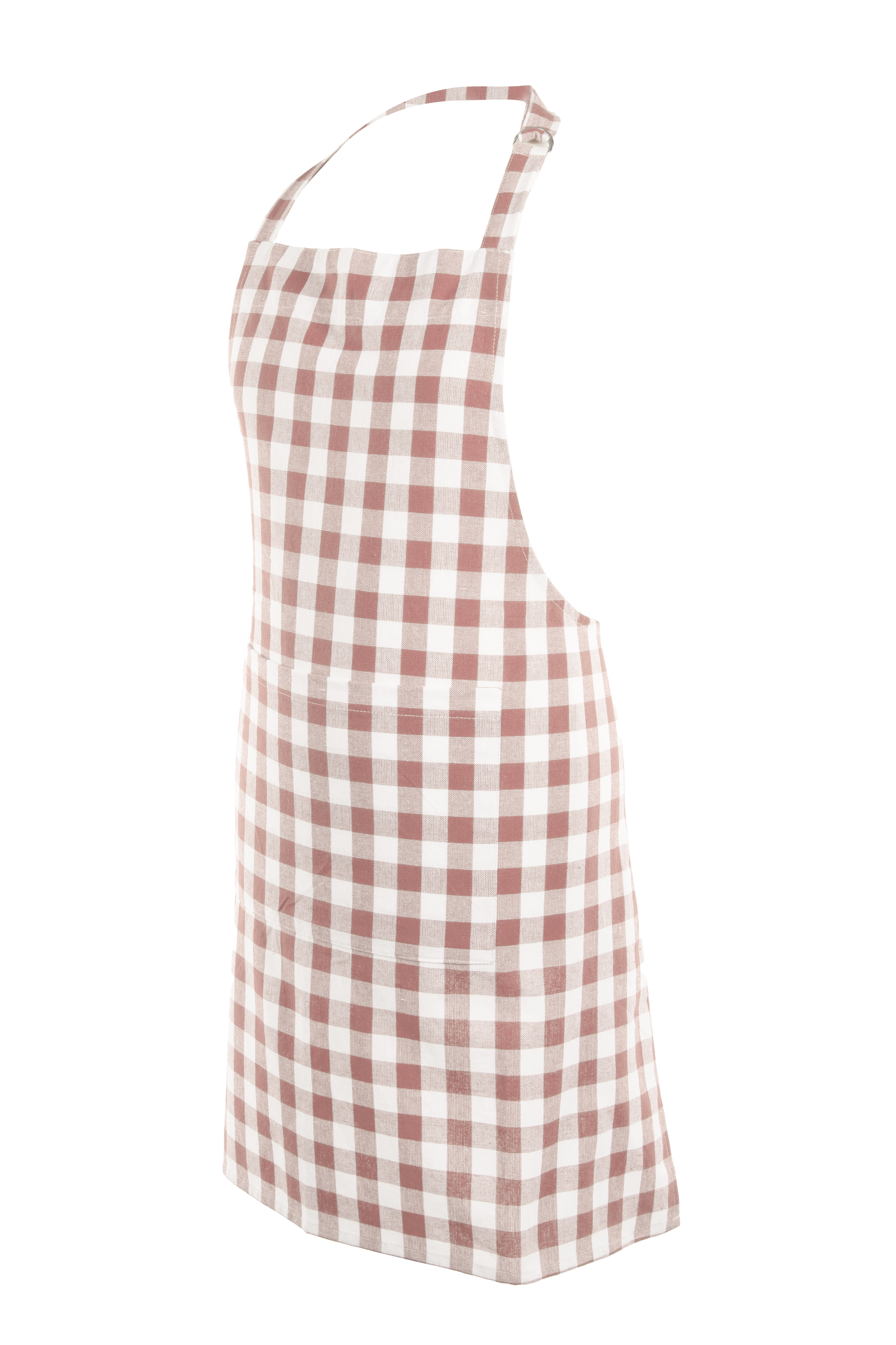 Schort GINGHAM - 80x74 cm, roze