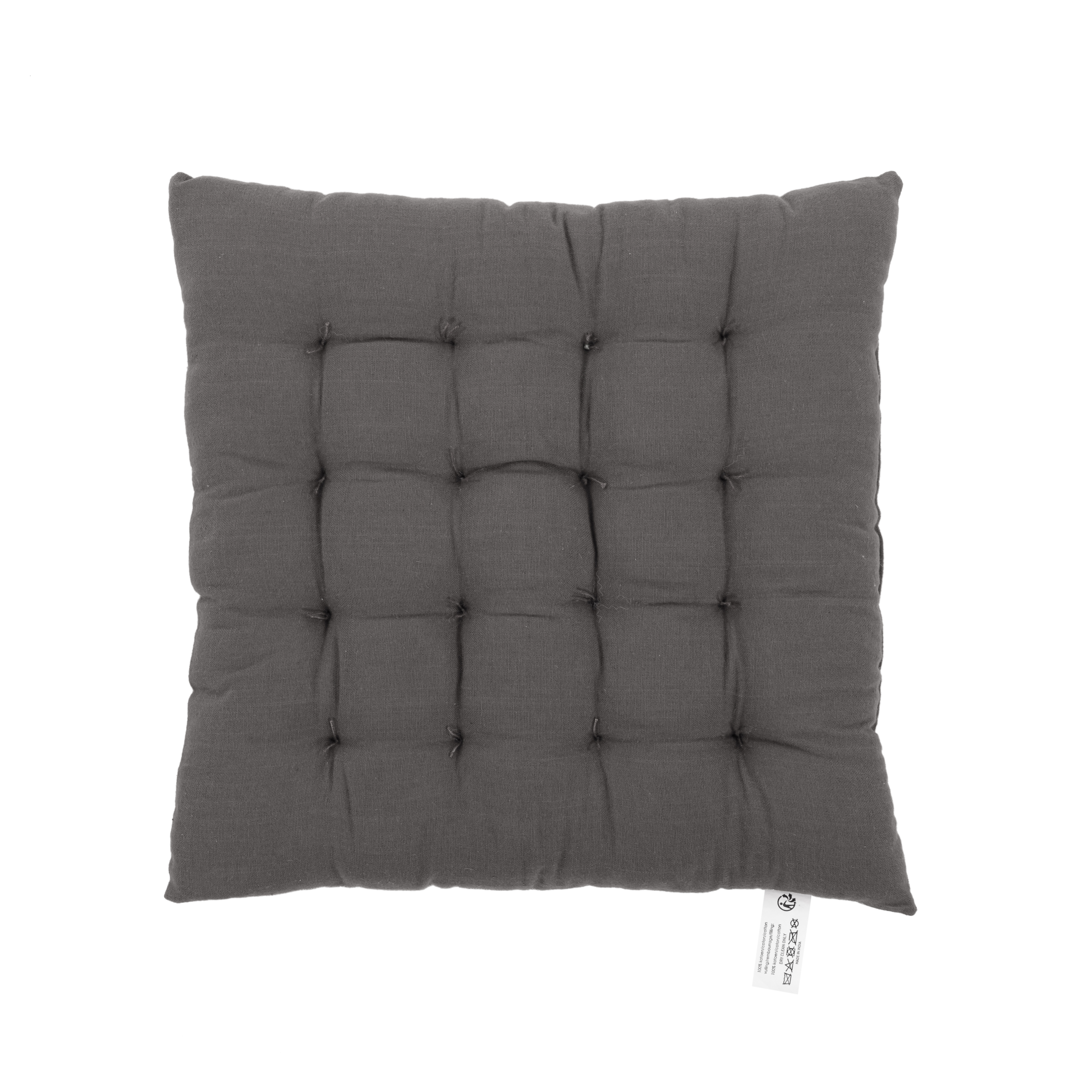 Chairpad CHAMBRAY 40x40 cm - 16 thuck, grey