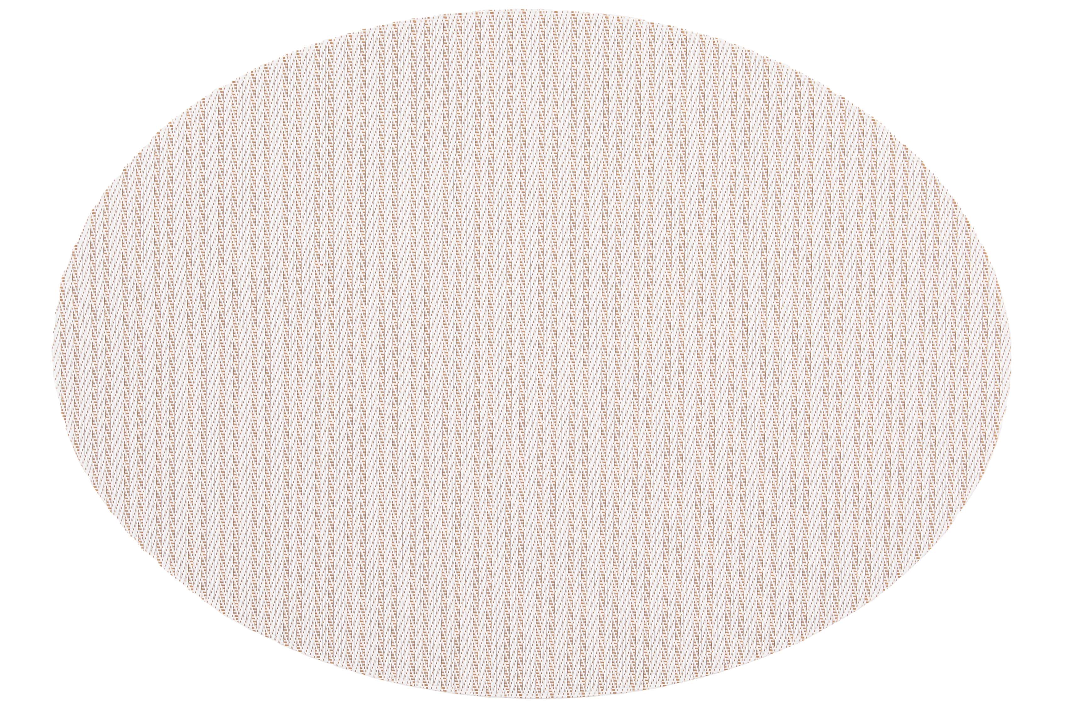 Placemat FALLON oval, 33x45cm, double stripe sand