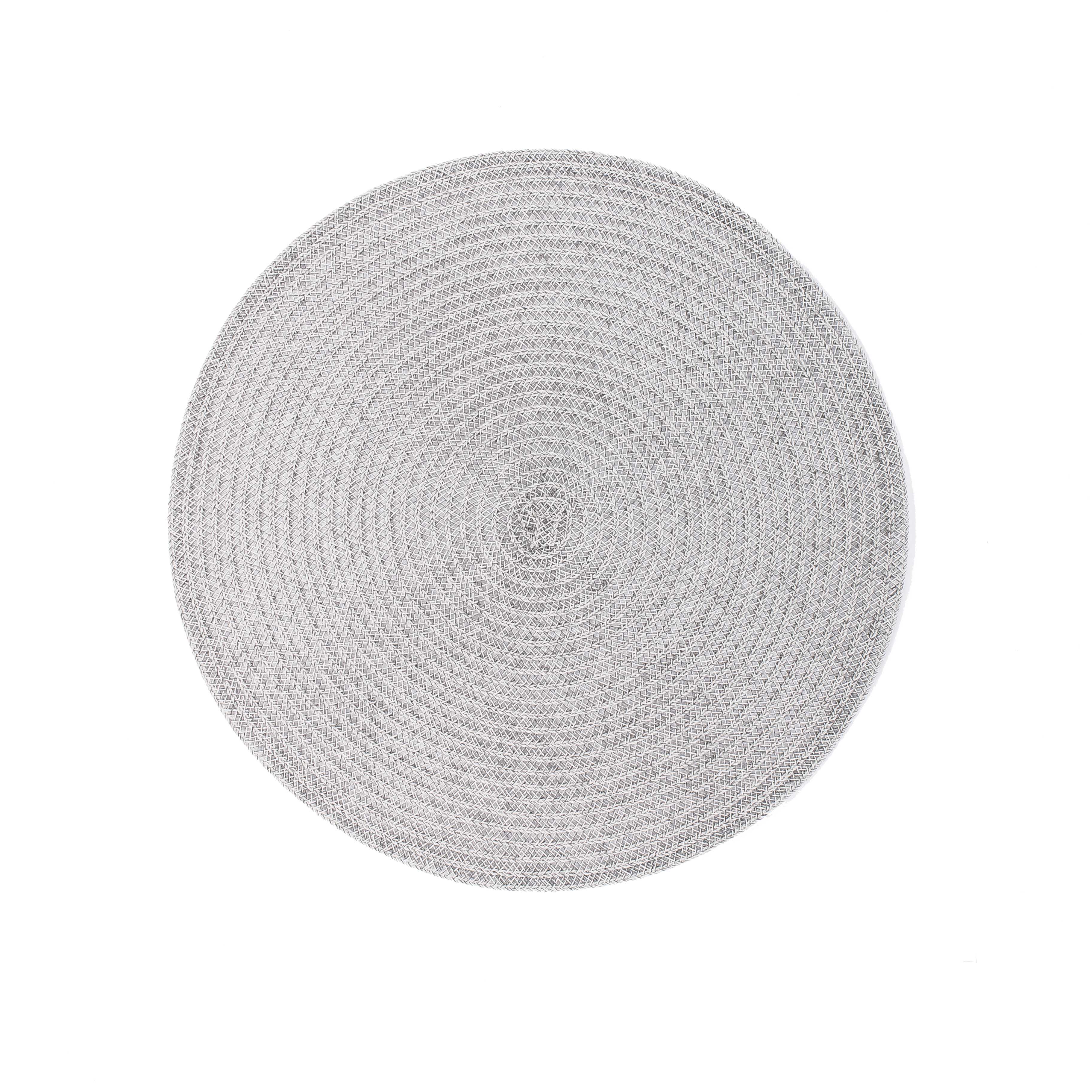 Placemat Melange round, dia 38 cm, taupe