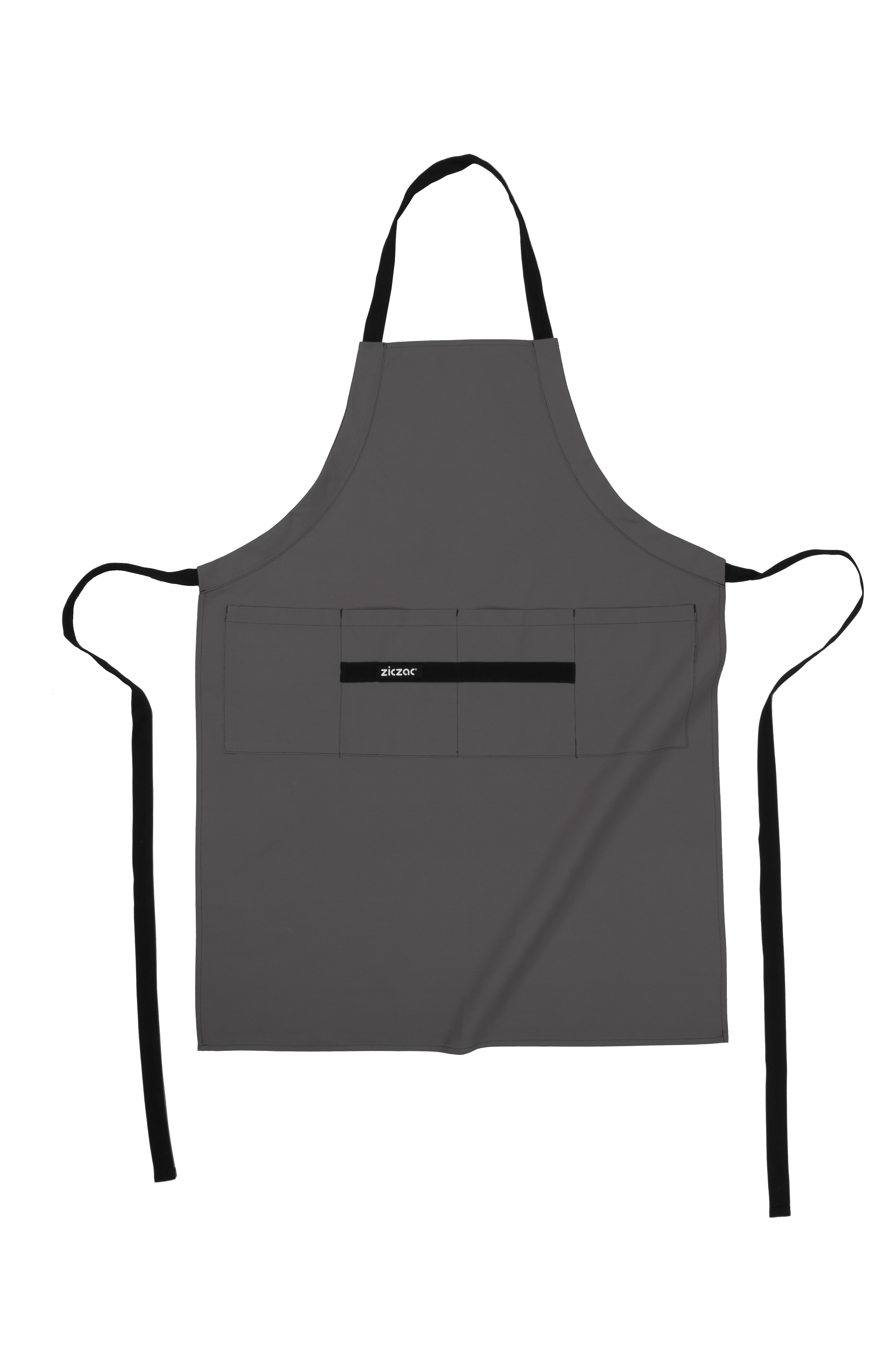 Apron Prof.,  4 pockets, 80x105 cm, grey