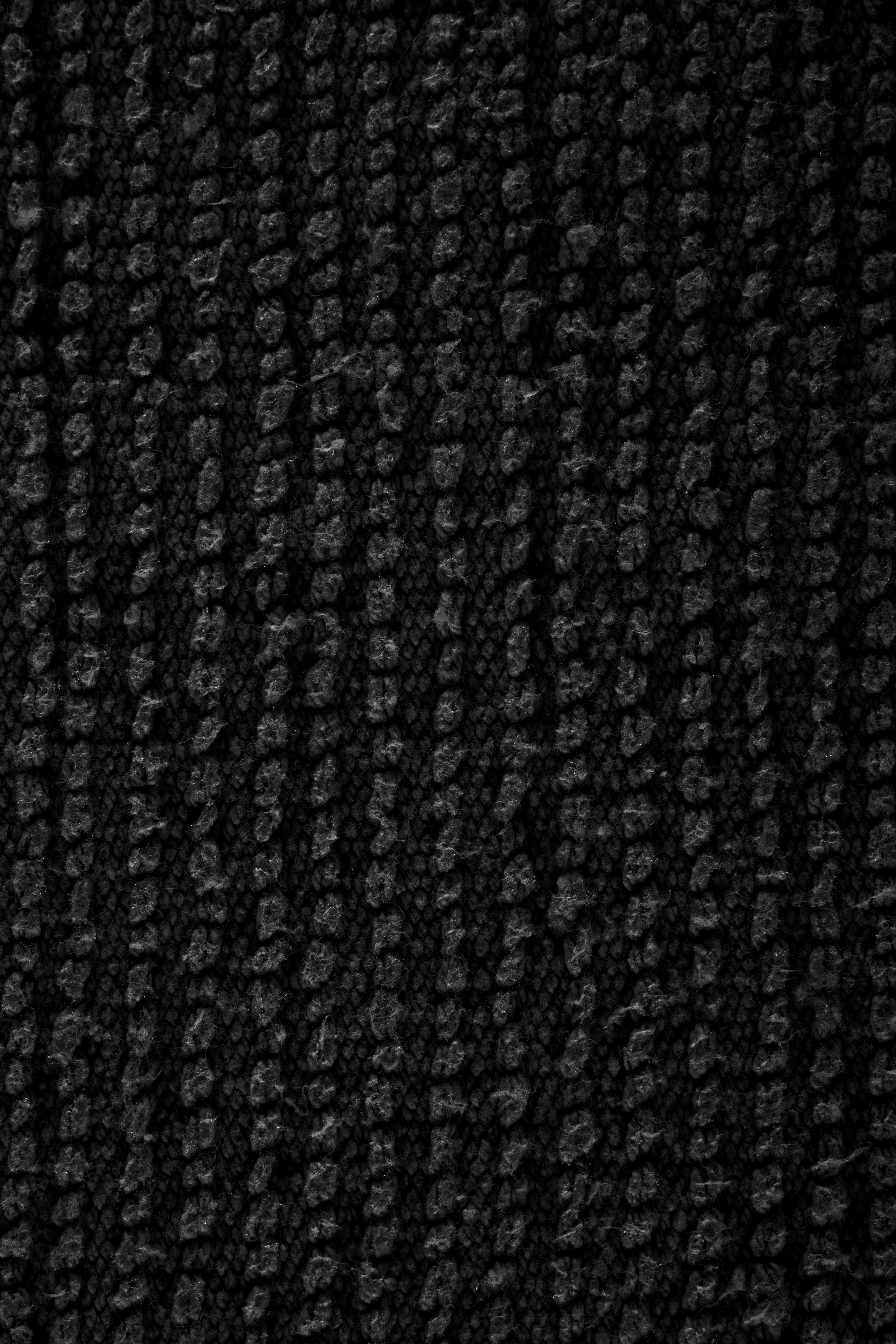 Tapis de bain RIVA - coton antidérapant, 60x100cm, black