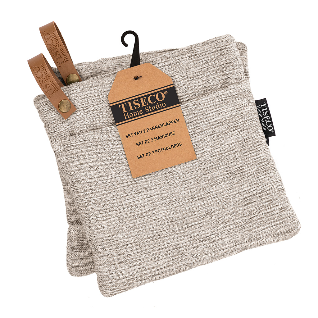 Potholder HERCULES - SET/2 - 20x20 cm, taupe