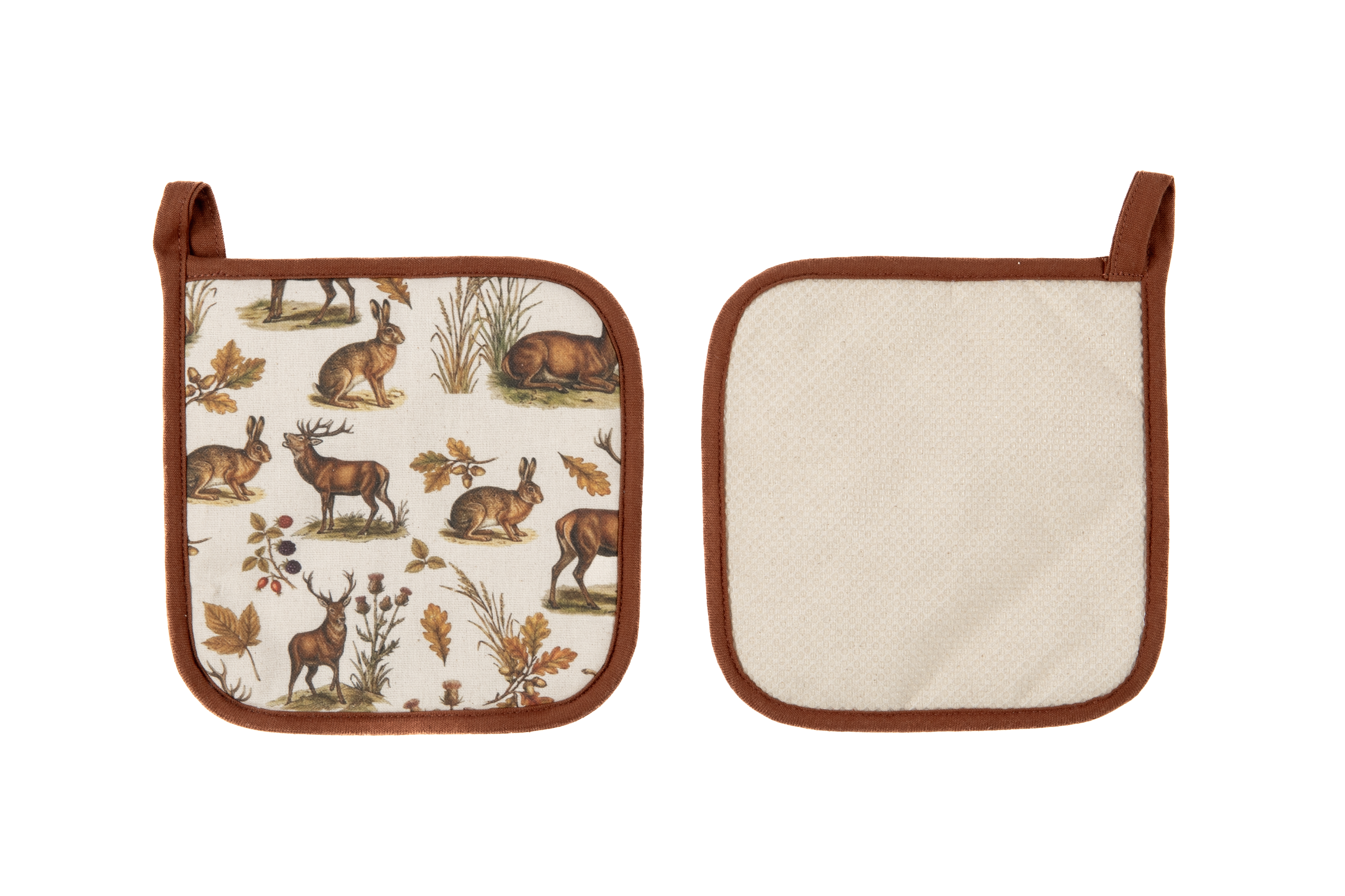 Potholder VIVA - SET/2 - 20x20 cm, deer & hare