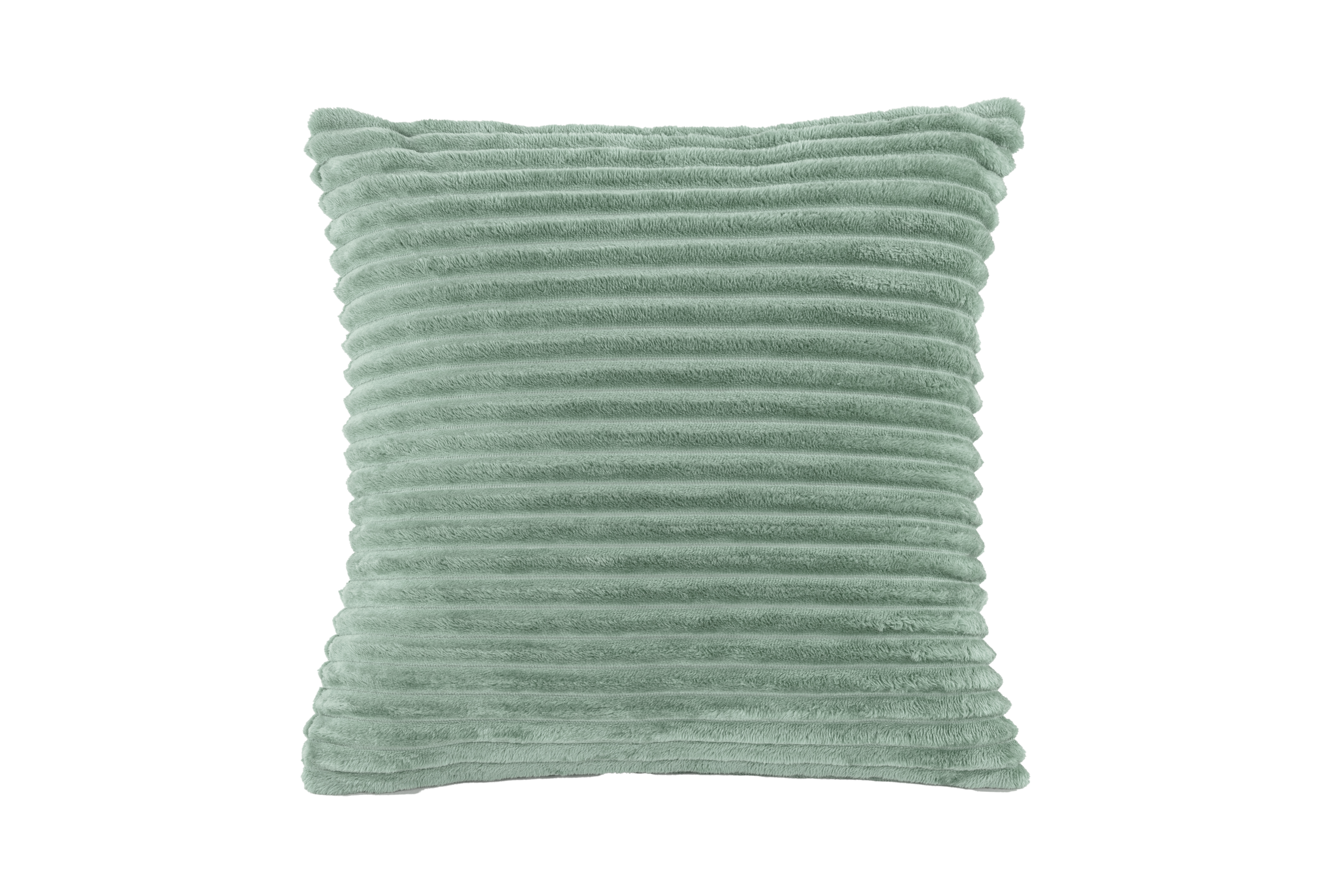 Cushion (filled) RIBBLE, Micoflannel - 45x45cm, sage green