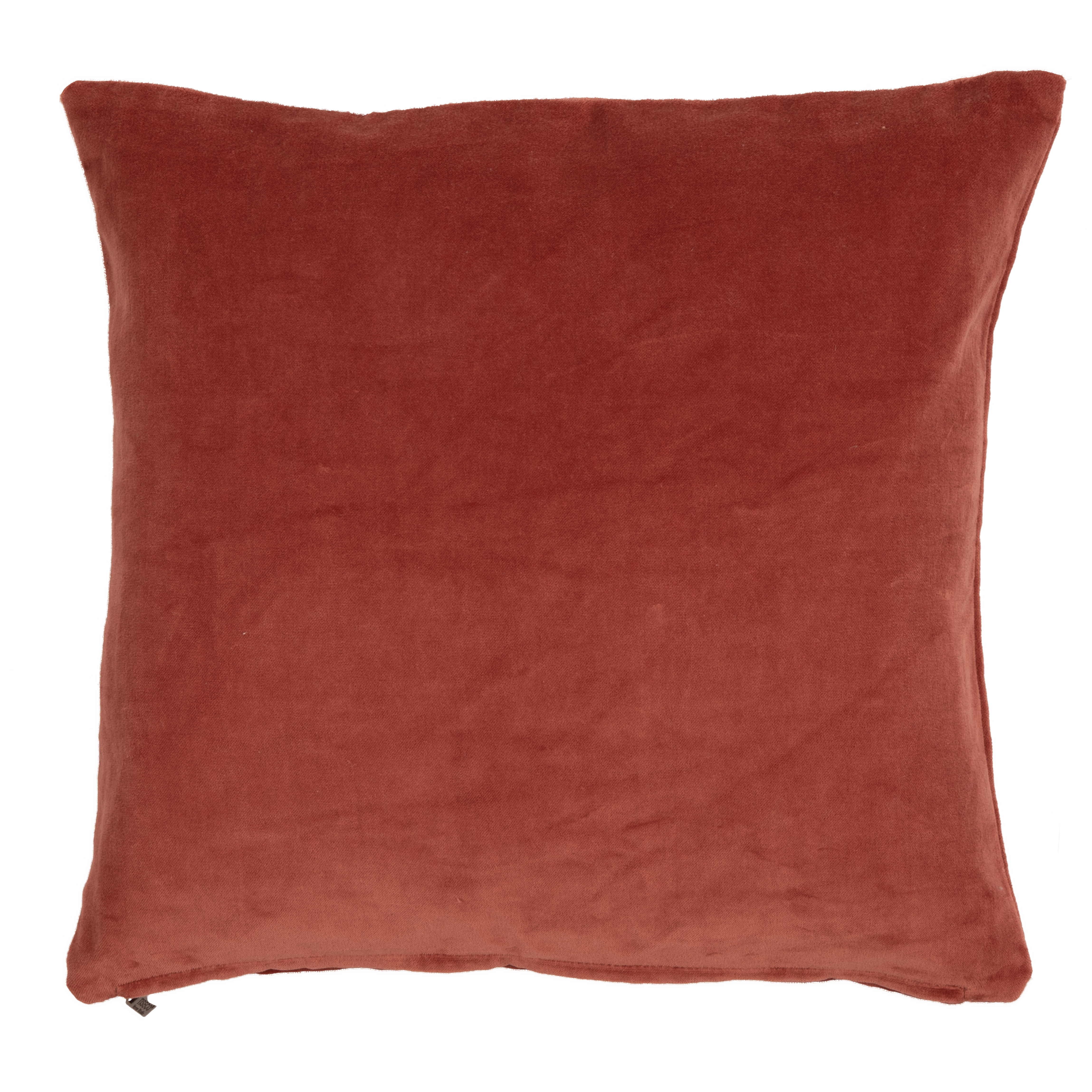 Kussen (gevuld) COTTON VELVET 45X45cm, rust