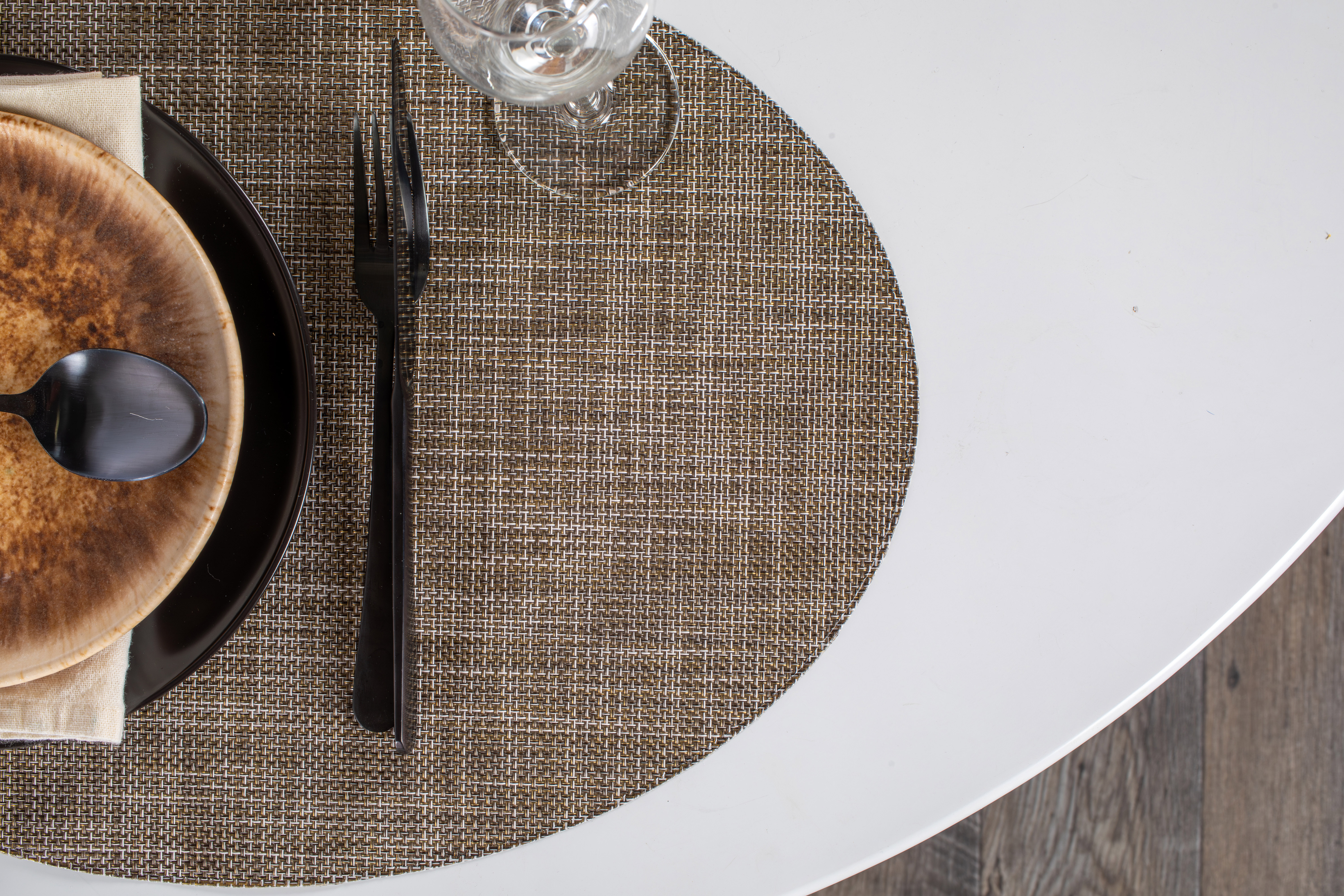 Set de table PURUS - Microban® - 33x46 cm, moka