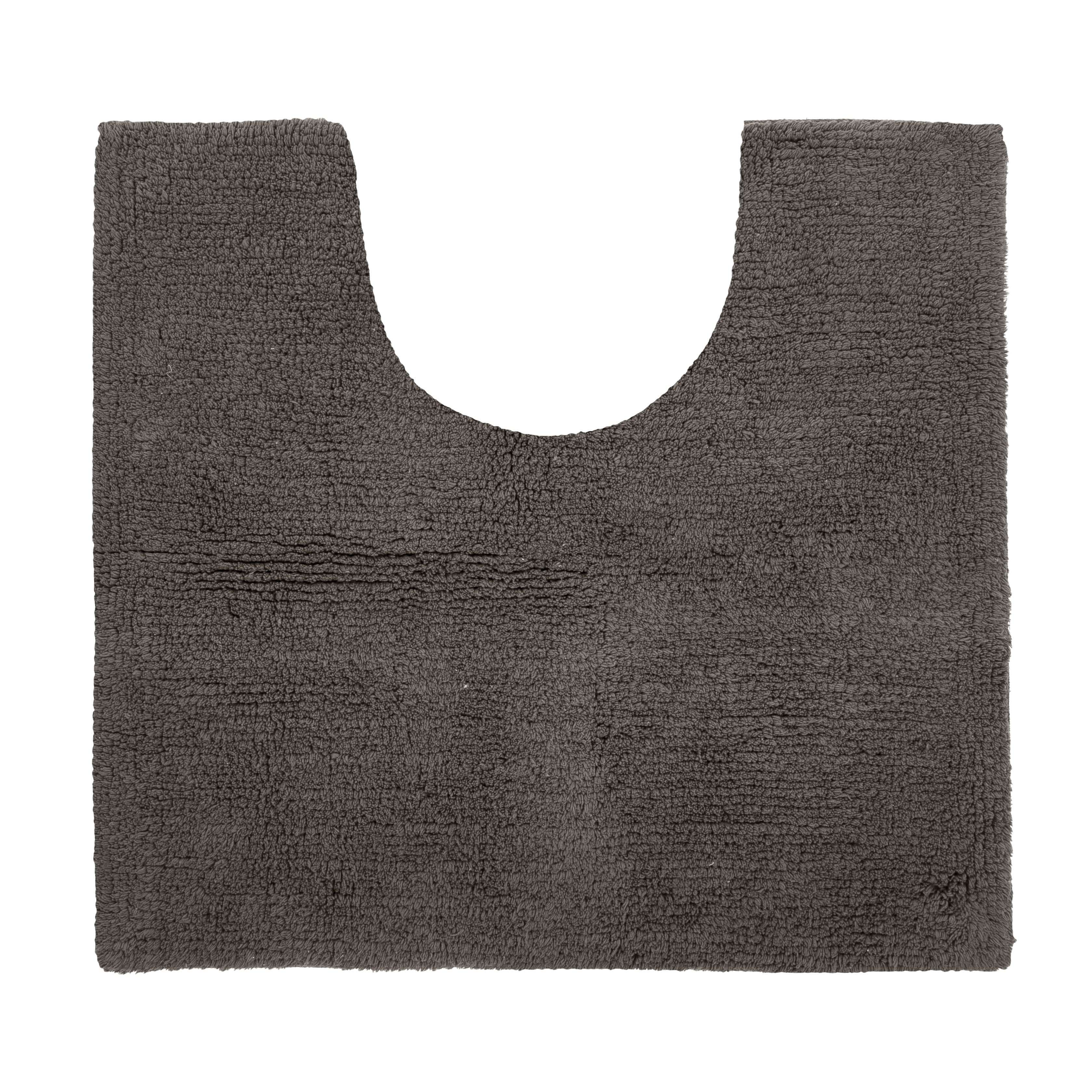 Contour WC - RIVA - coton antidérapant, 50X45cm, grey