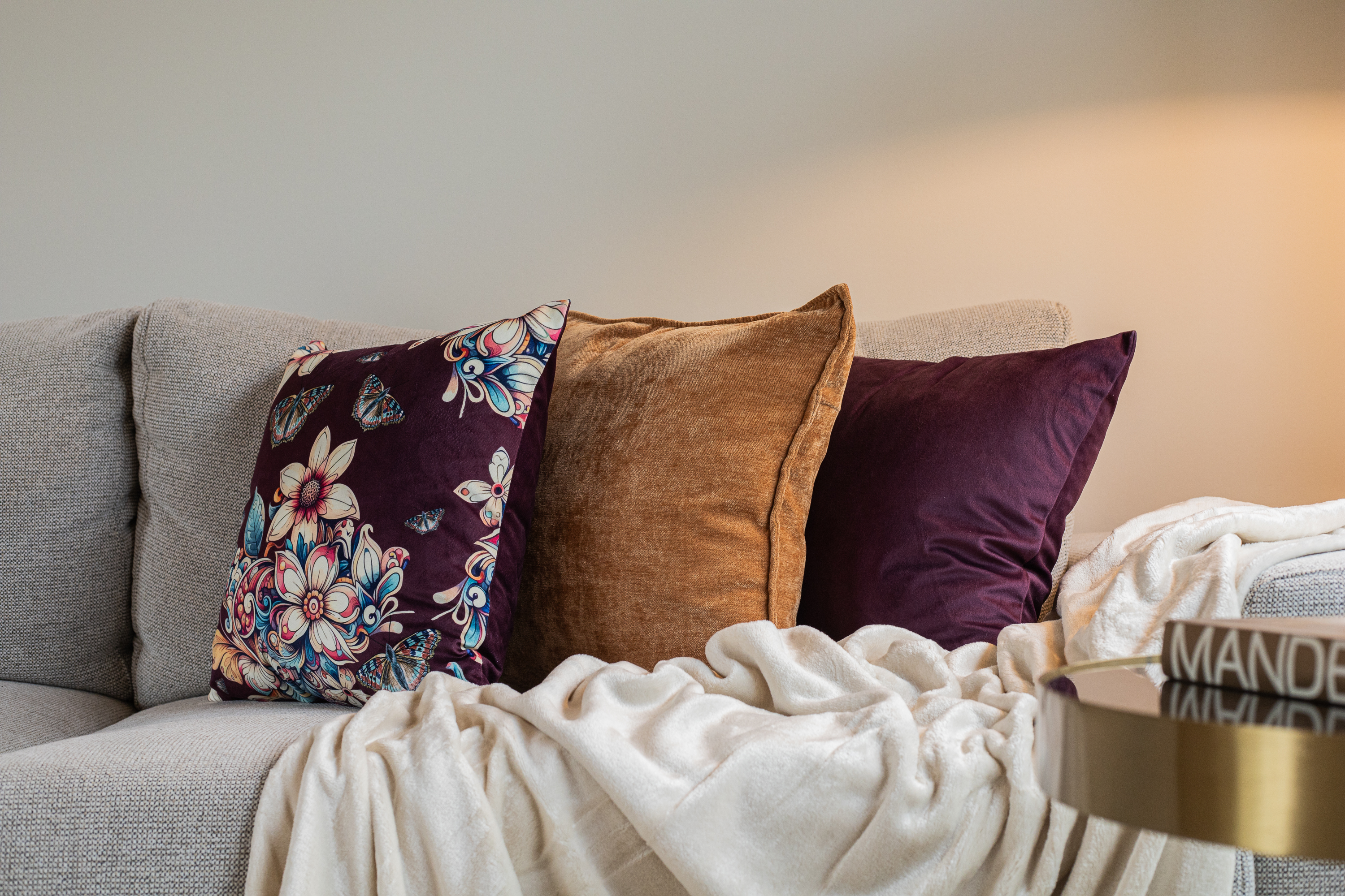 Plaid COSY DELUX - Microflanel - 240x220 cm, ivoor