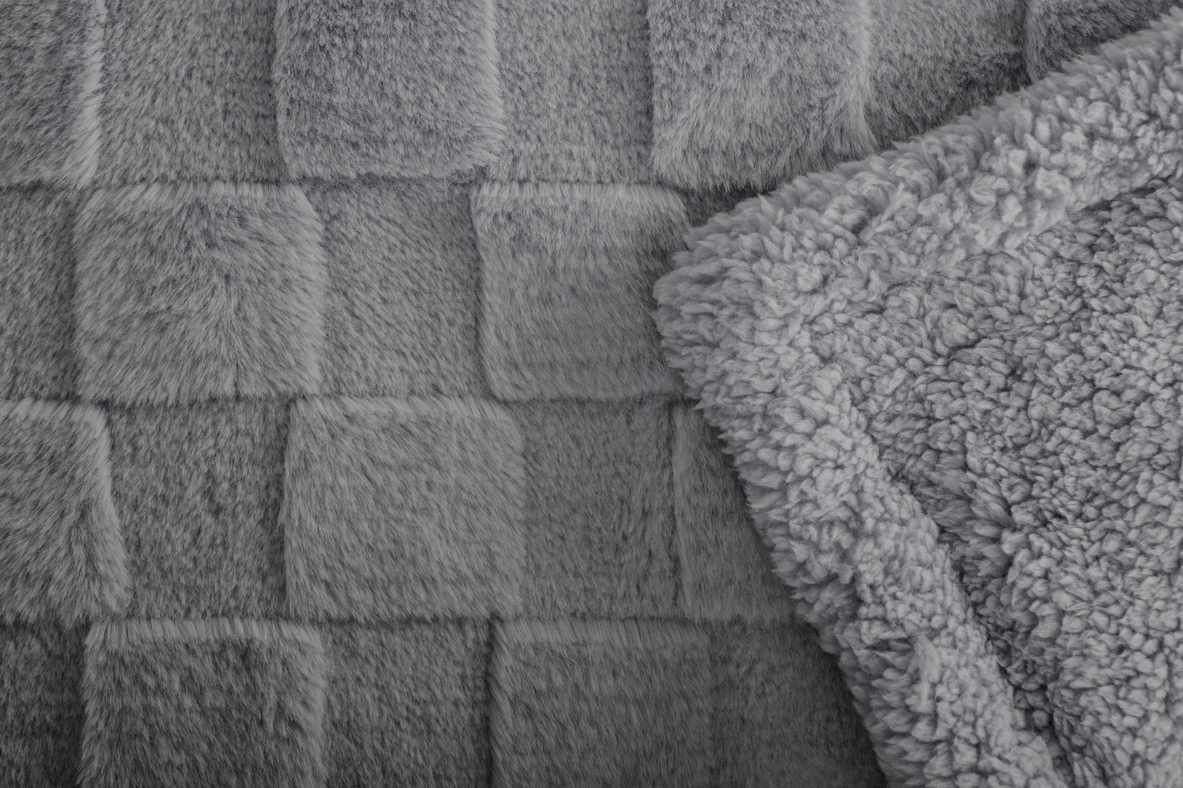 Plaid RAVA 150x200 cm, gris