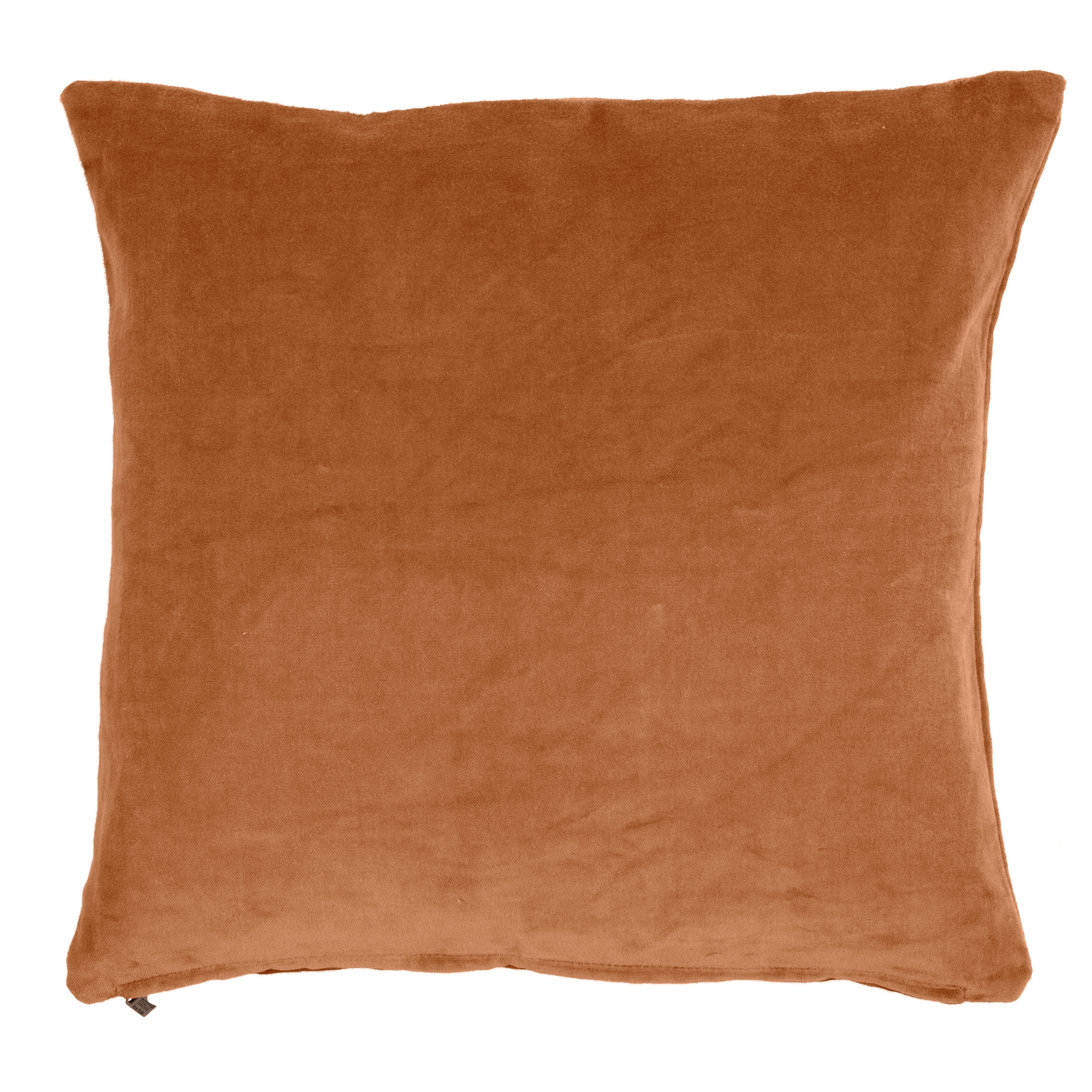 Cushion (filled)  COTTON VELVET 45x45cm, indian tan