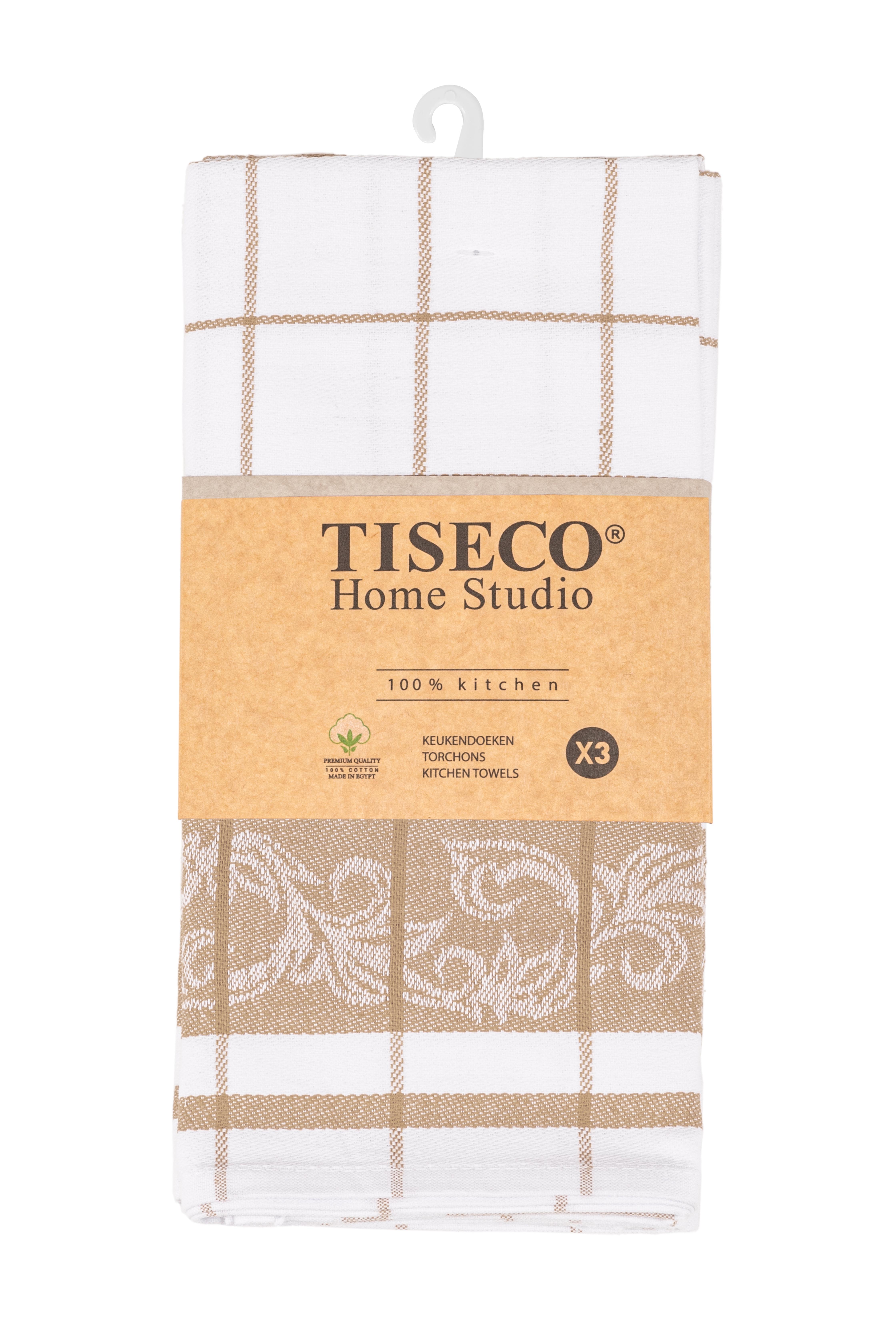 Torchon PHARAO ARABESQUE - SET/3 - 50x70 cm, sable