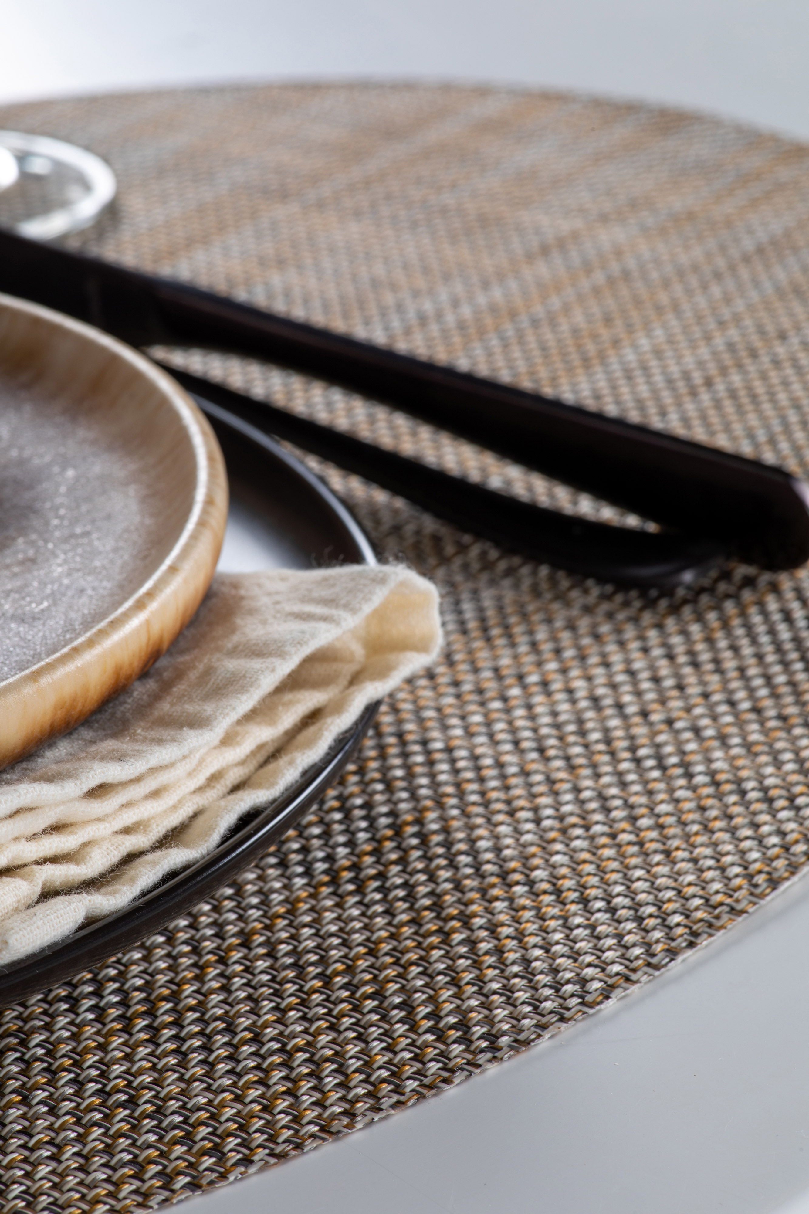 Set de table PURUS - Microban® - 33x46 cm, moka