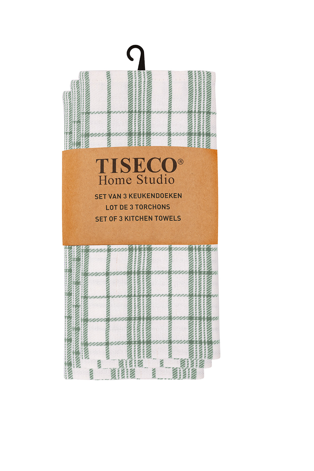 Tea towel HERCULES - SET/3 - 50x70 cm, green
