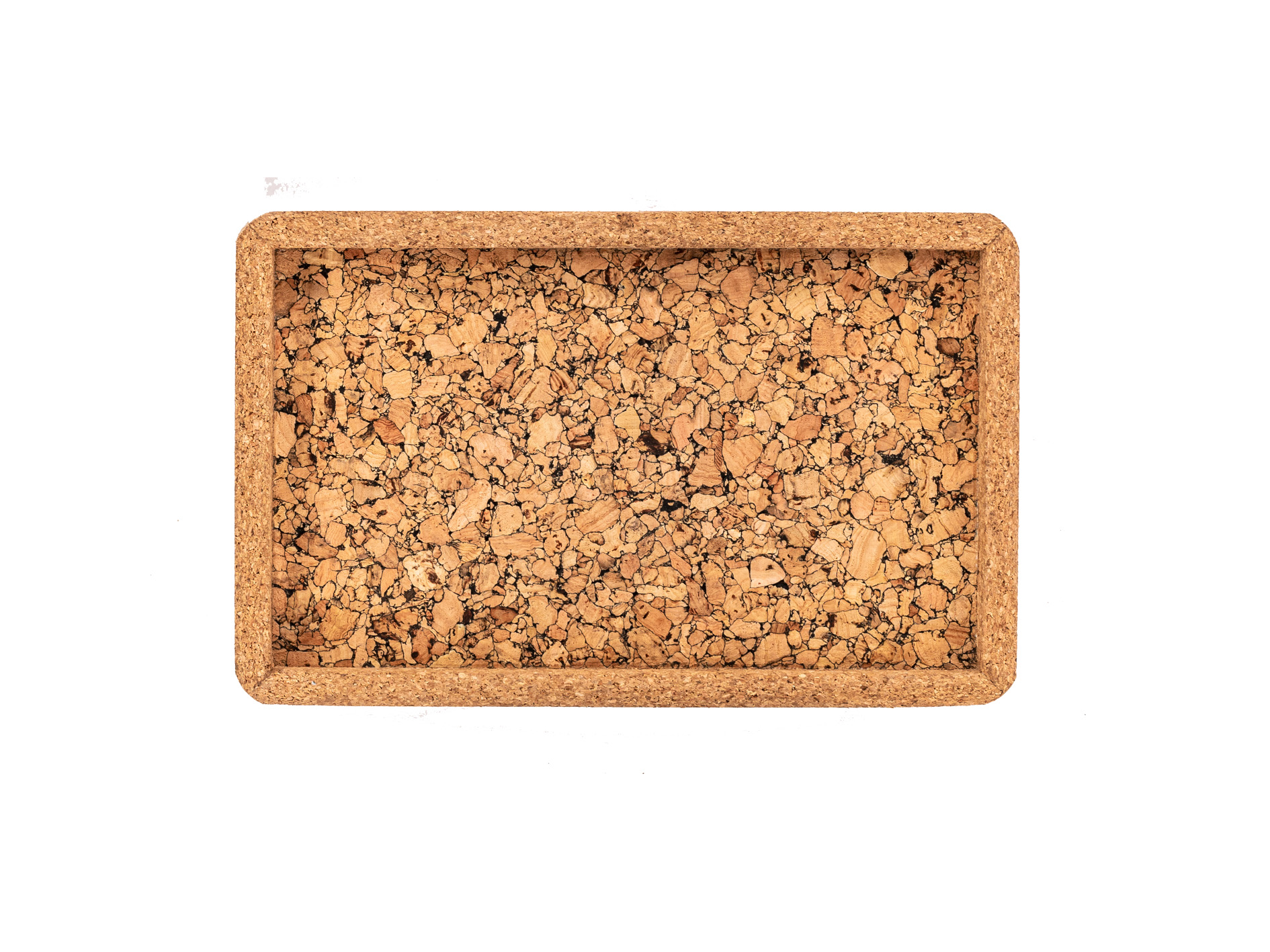 Tray QUERCO cork rectangle 22.5x14.5x1.5 cm - grain