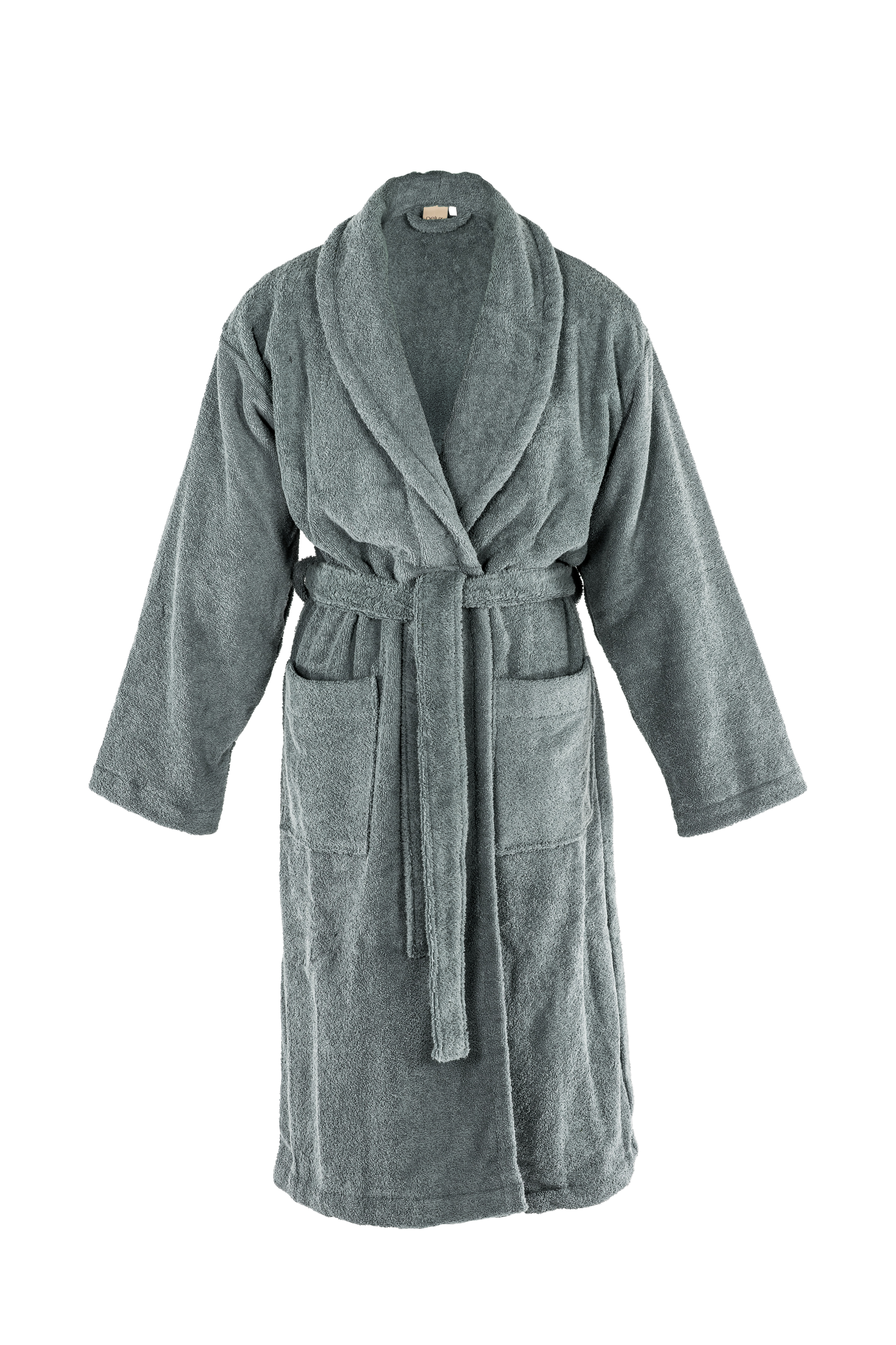 Bathrobe DELUX - S/M, grey