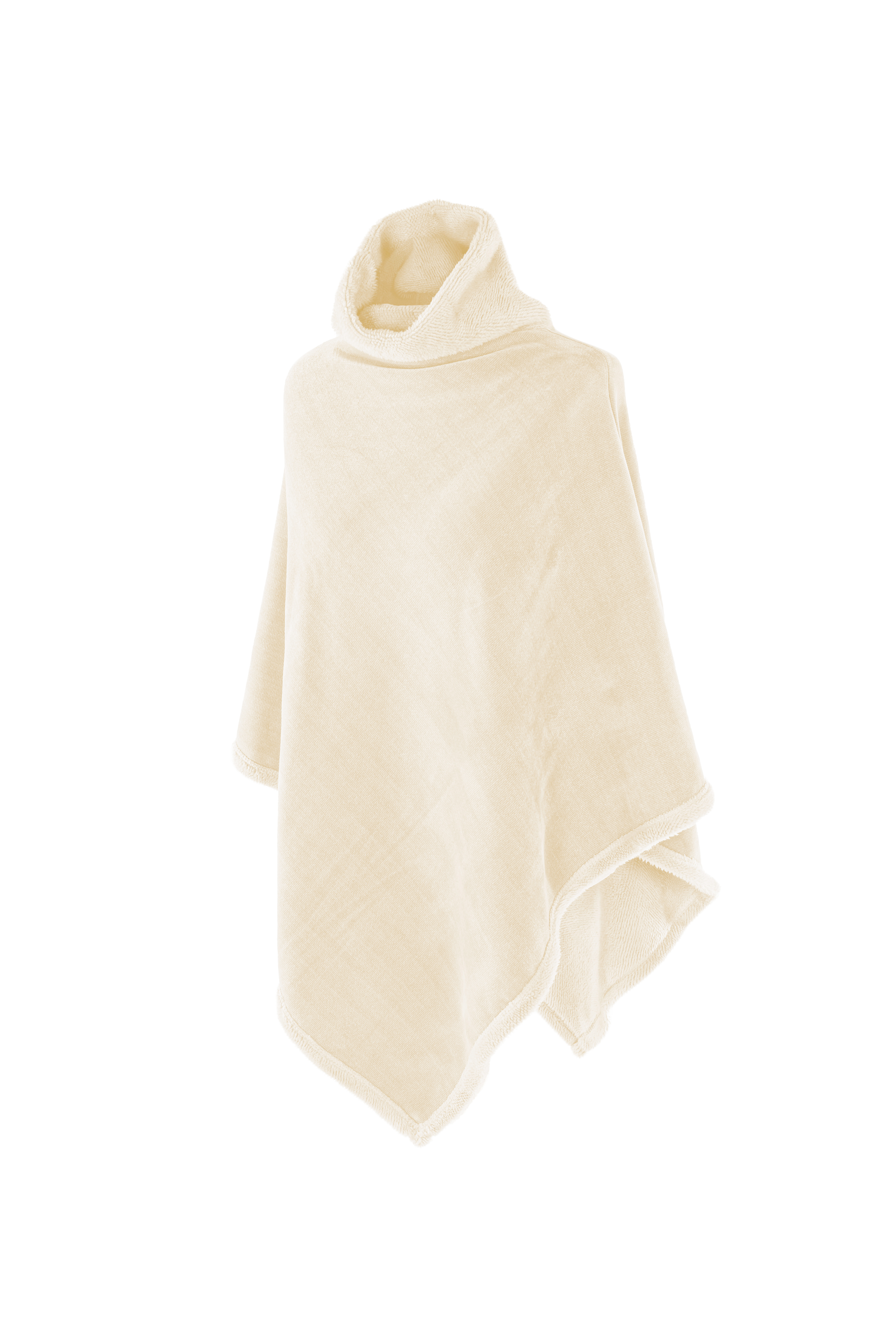 Poncho Chenille 60x80cm Ivory