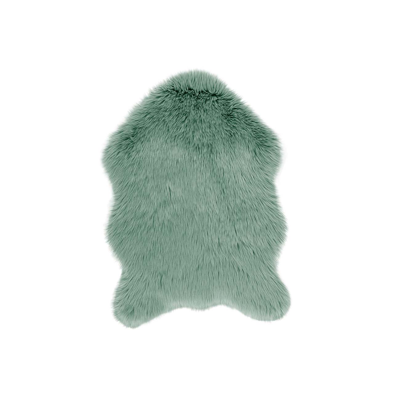 Sheepskin carpet 60x90 cm, greenstone