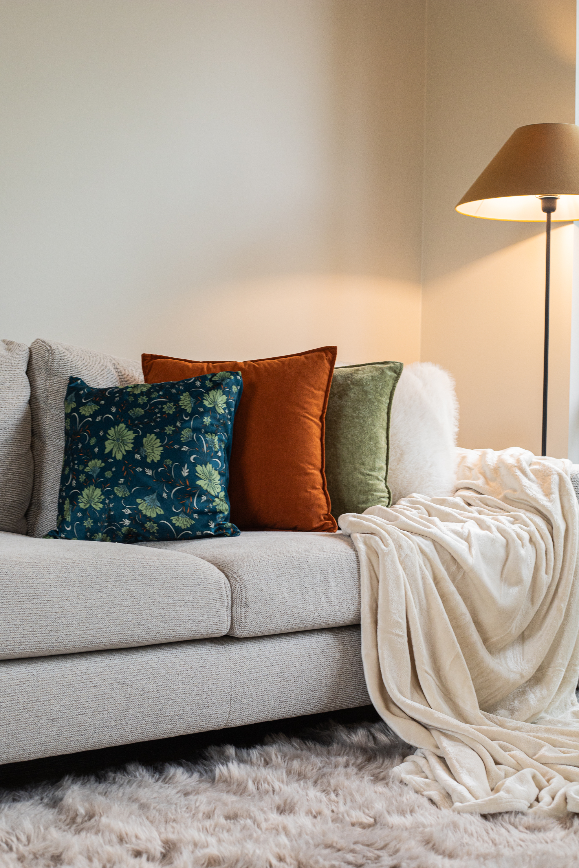 Plaid COSY DELUX - Microflanel - 180x220 cm, ivoor