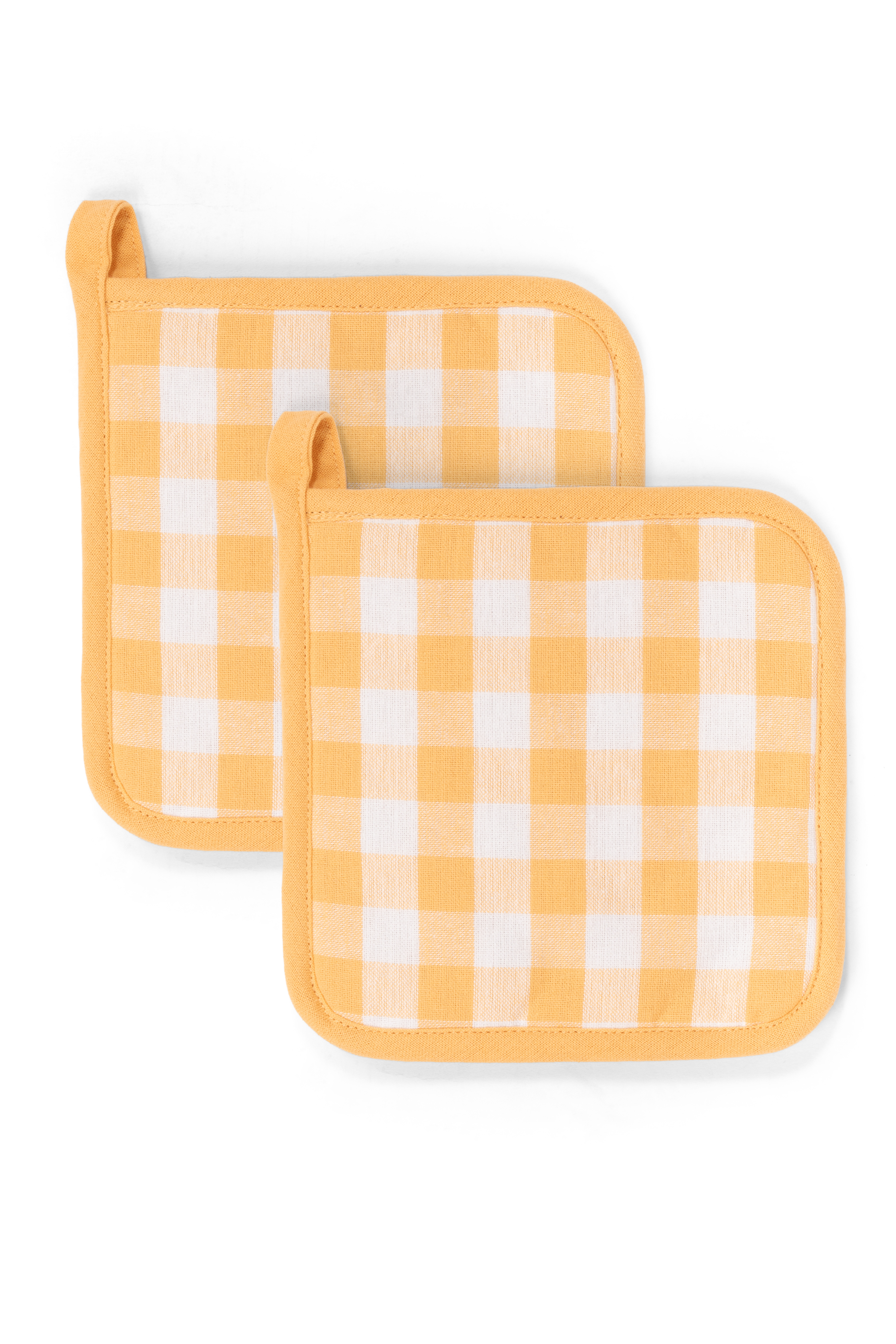 Manique GINGHAM - SET/2 - 20x20 cm, jaune