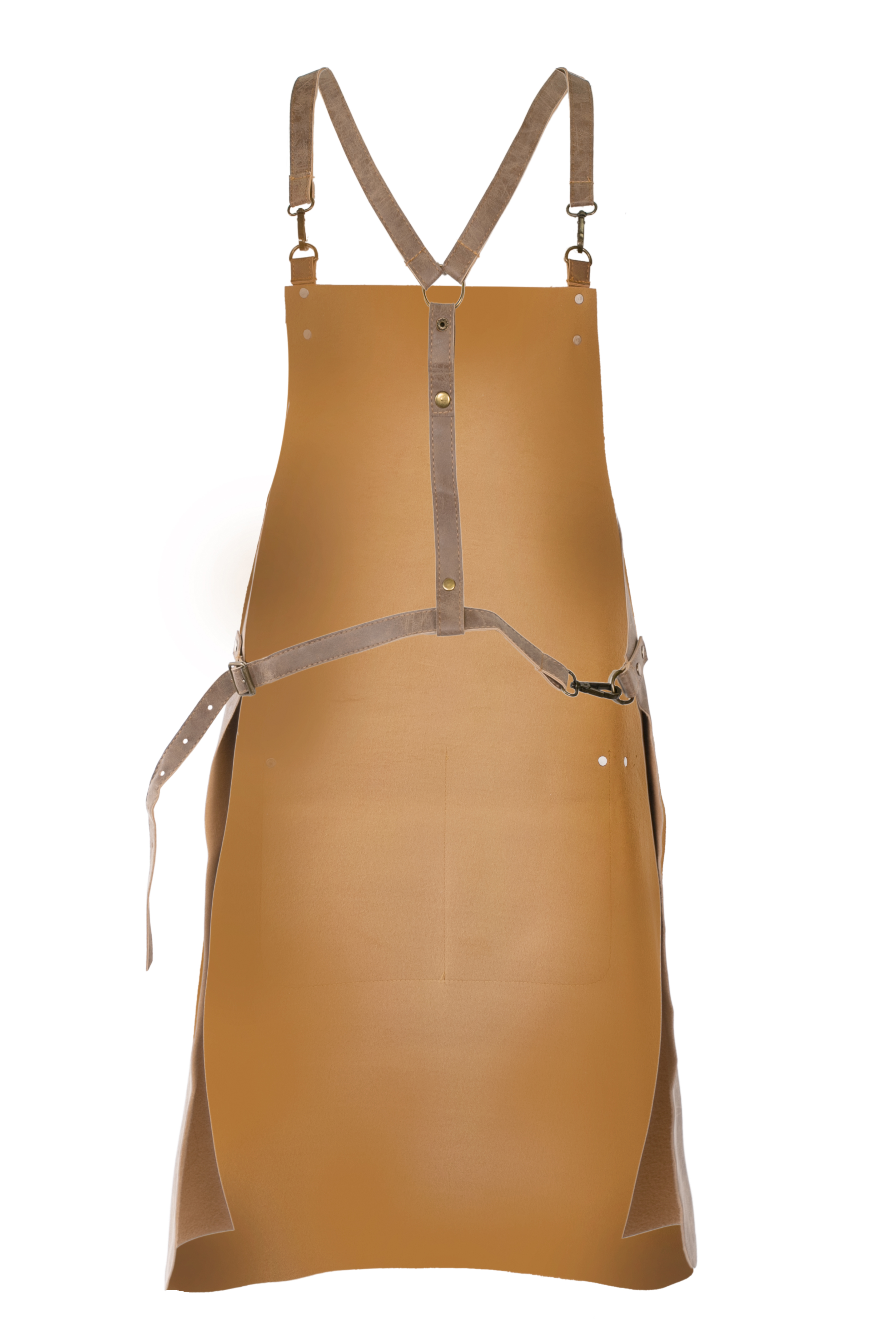 Apron TRUMAN (Sling Back Barber Style), 64x85 cm, taupe