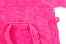 Baby badjas Girl uni rood, 1-2 jaar