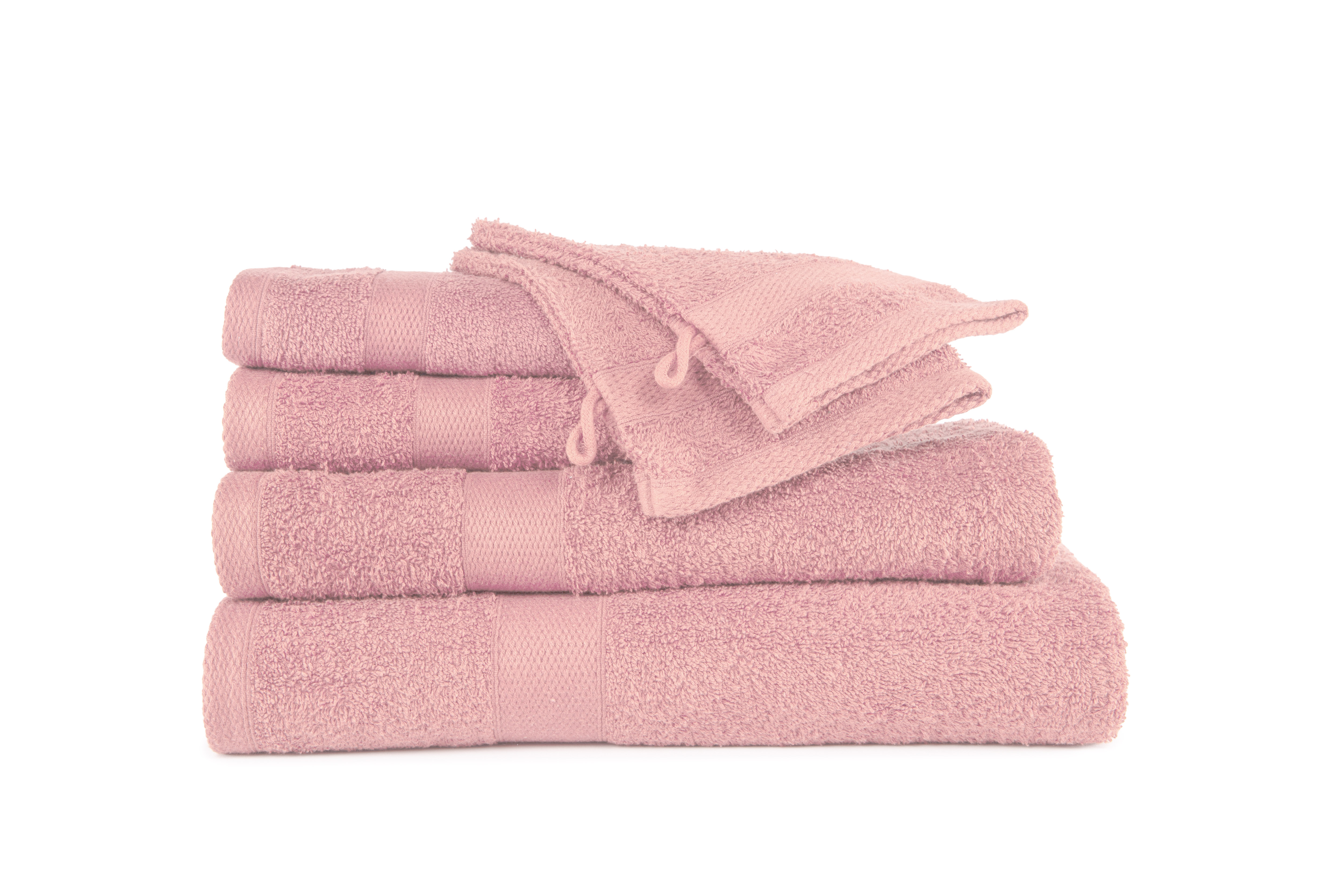 Washing glove 15x21cm, soft pink - set2