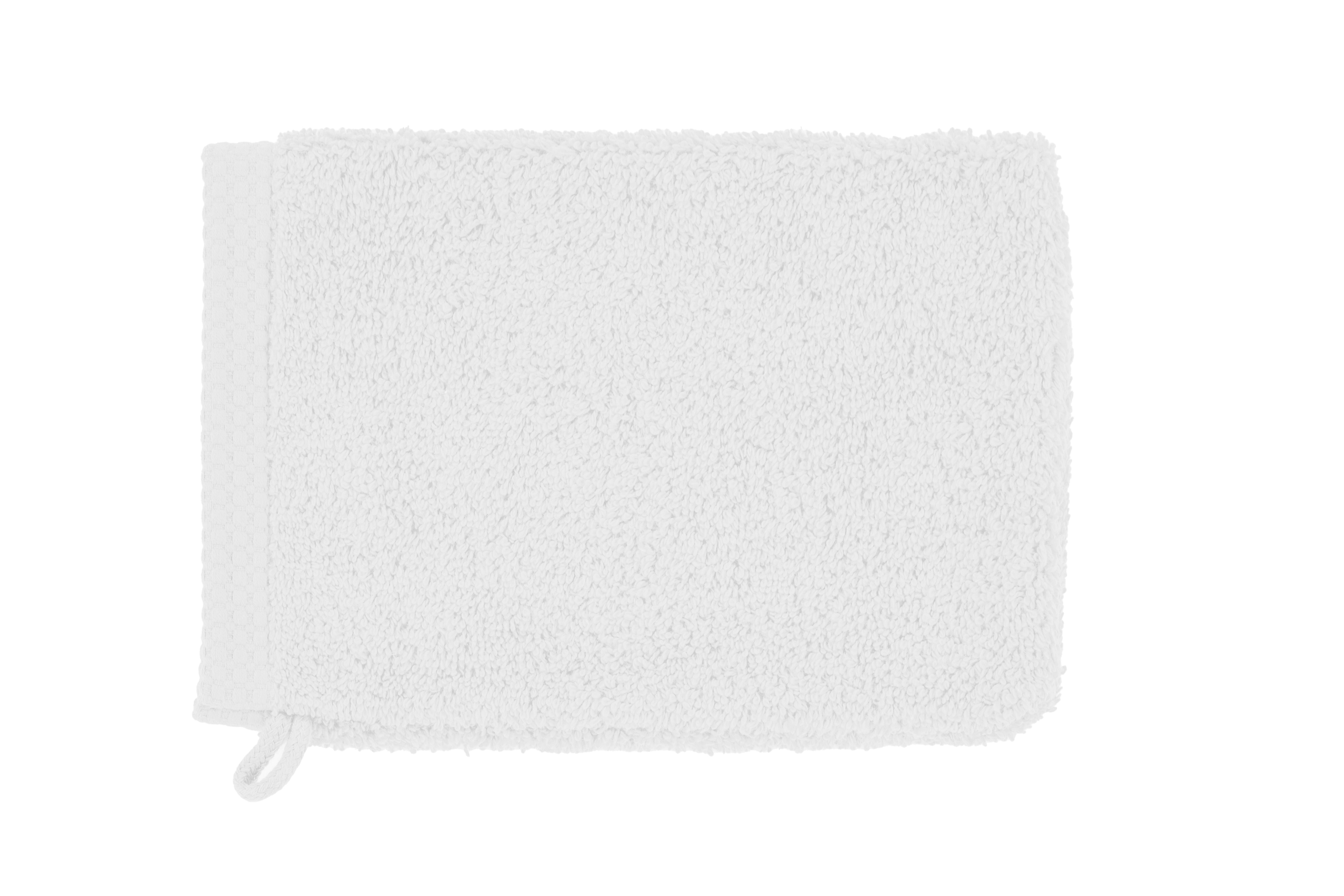 Washing glove DELUX 15x21cm - set/2, optic white