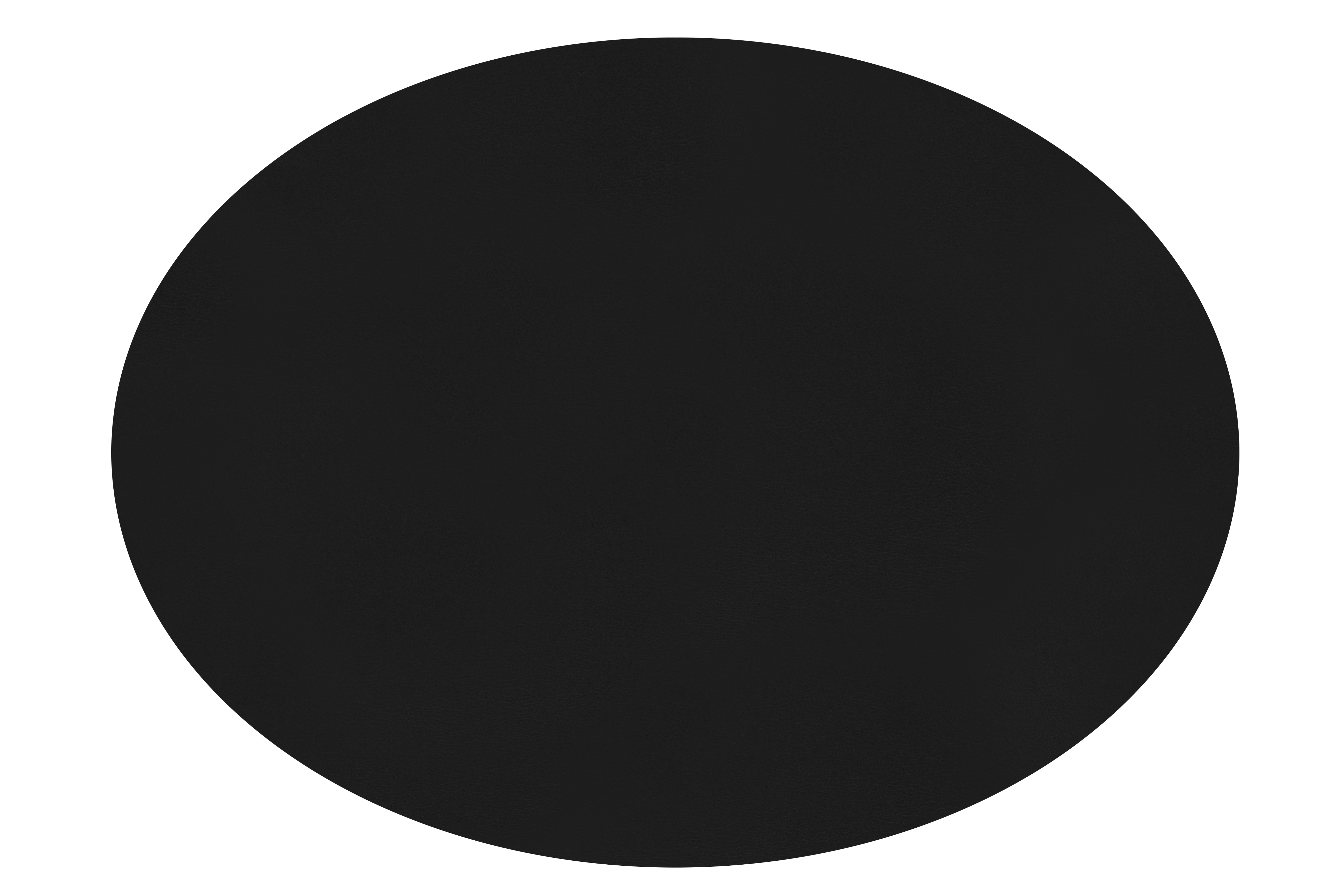 Set de table TOGO, ovale, 33x45cm, noir