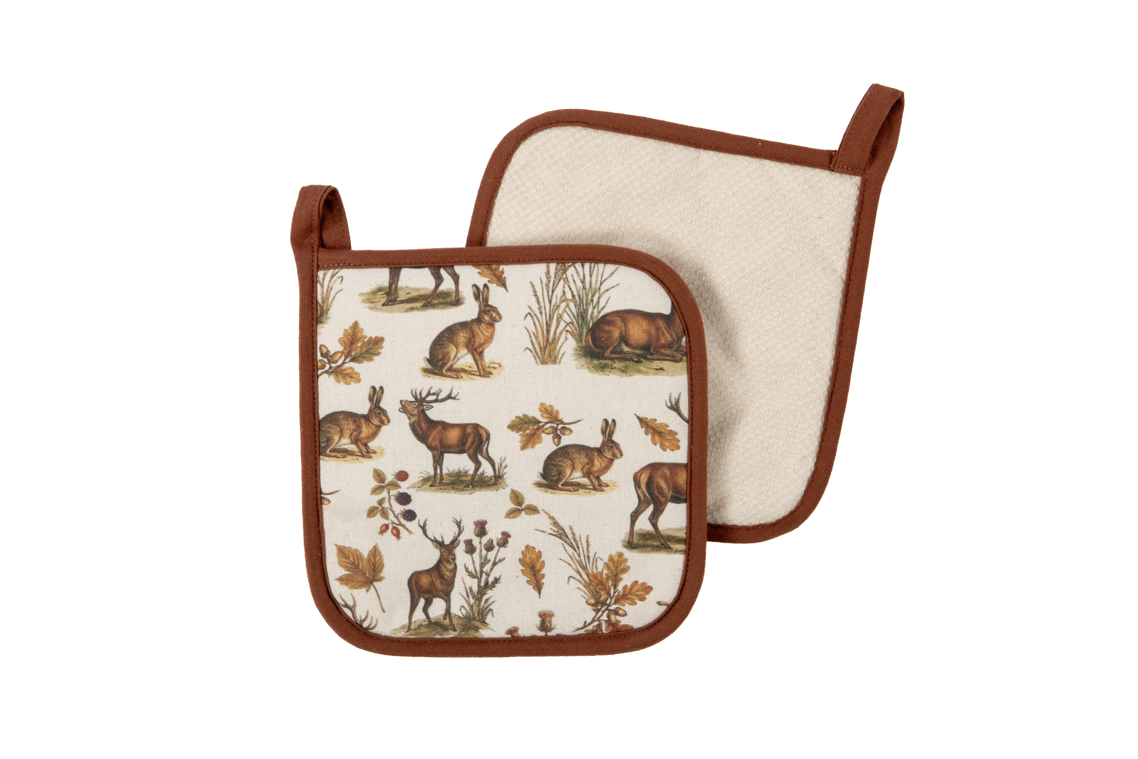 Potholder VIVA - SET/2 - 20x20 cm, deer & hare