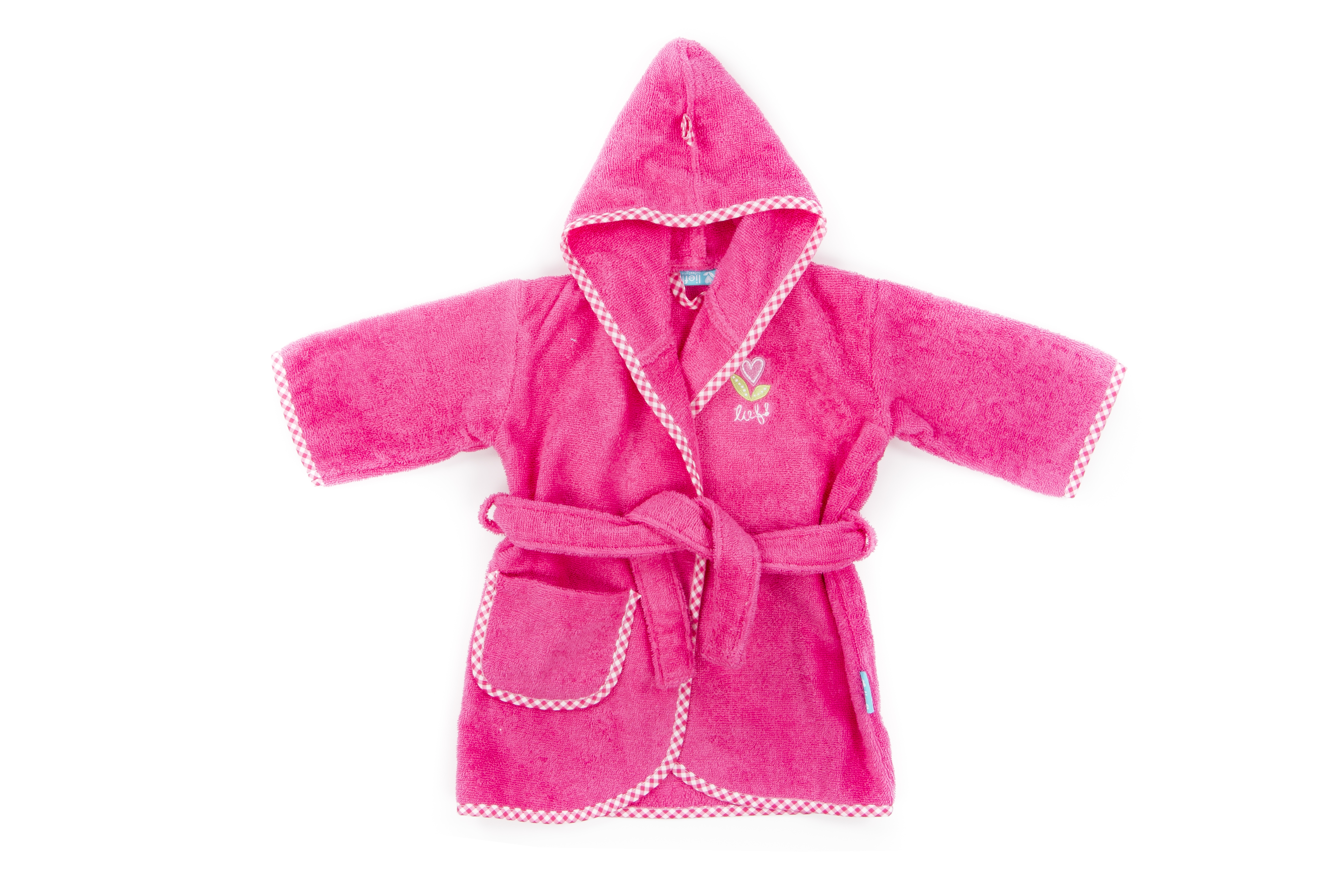 Baby bathrobe Girl uni red, 0-12 months        