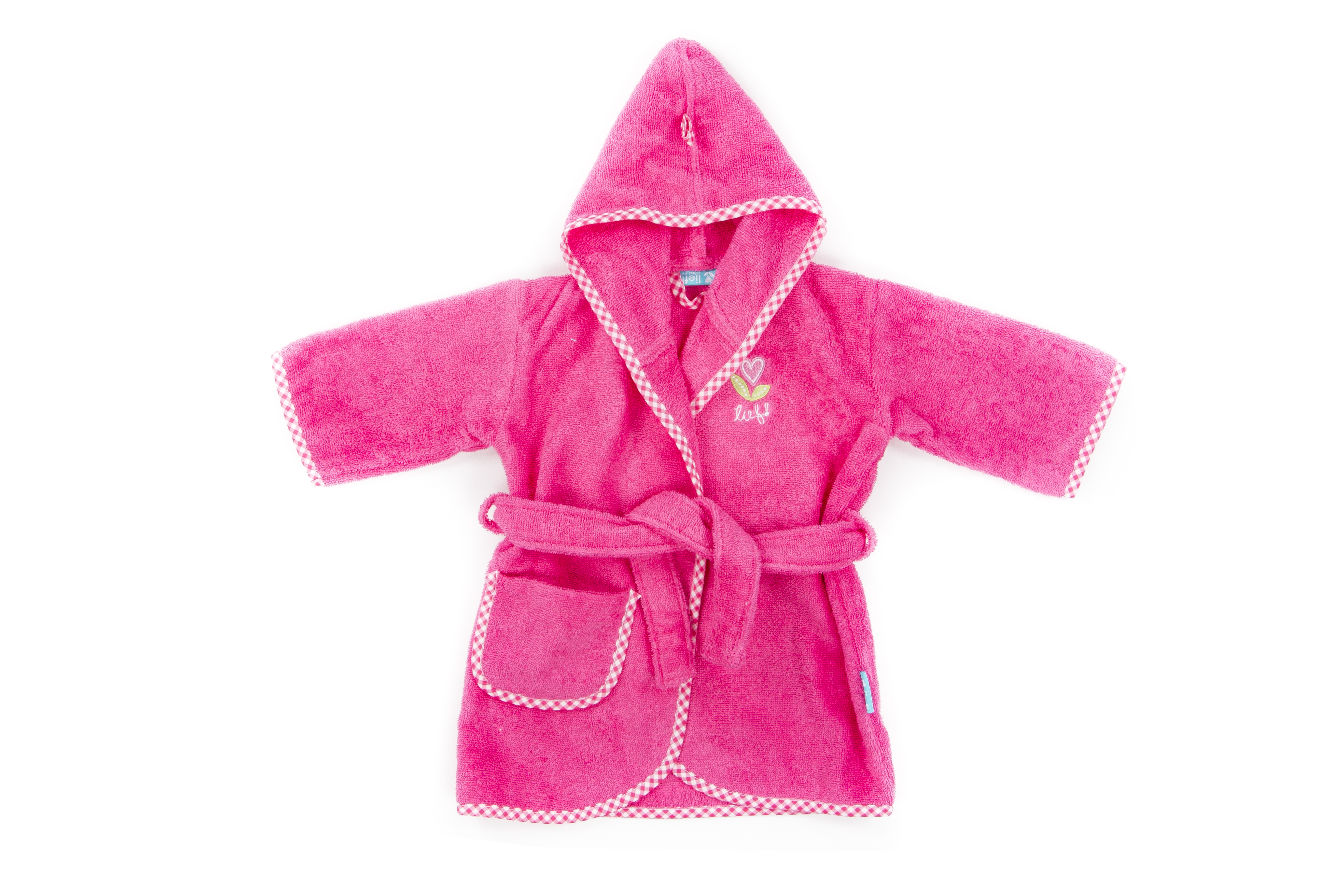 Peignoir de bain Girl uni red, 0-12 months          