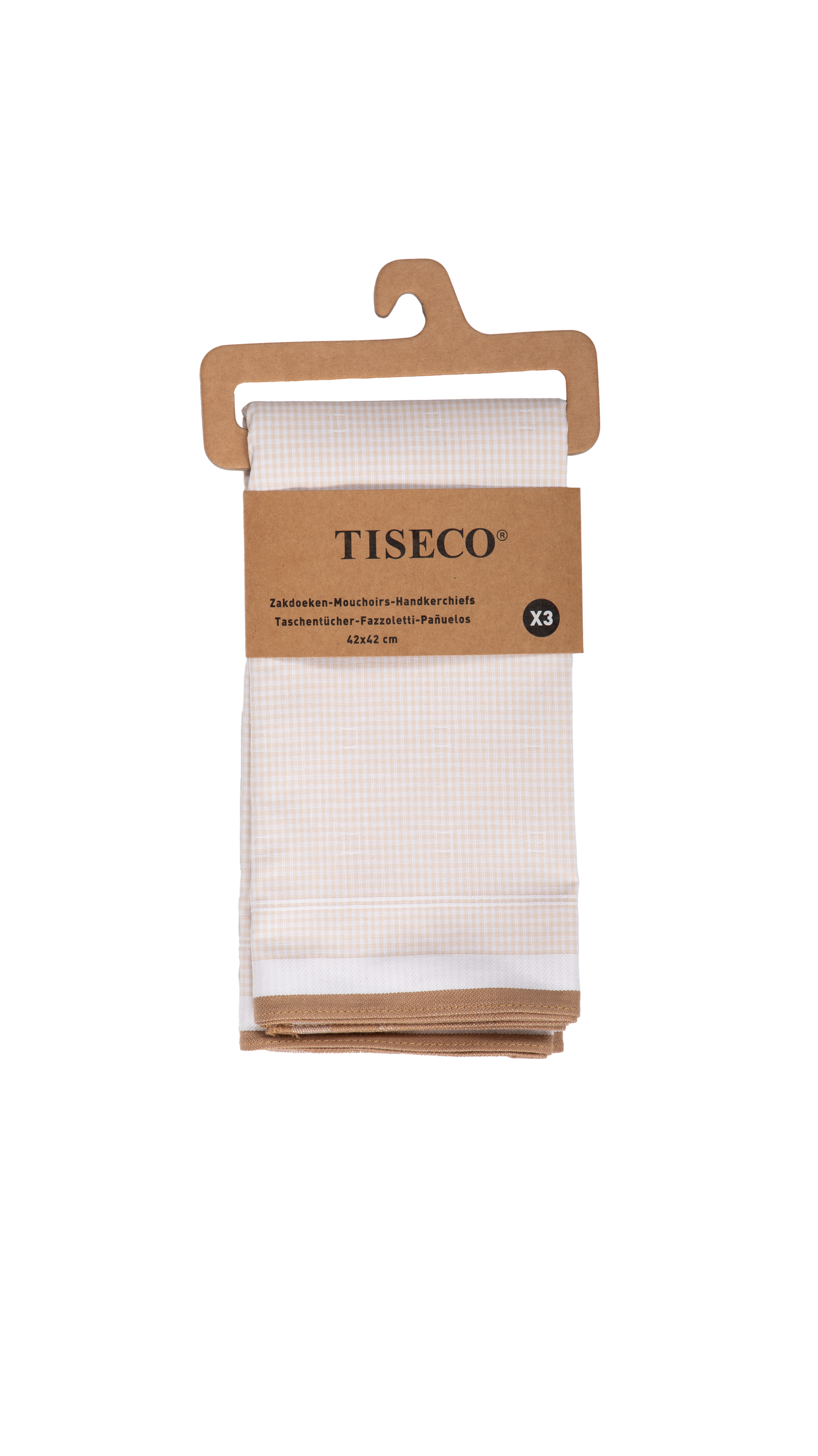Men handkerchief REGAL 4 - SET/3 - 42x42 cm, indiantan