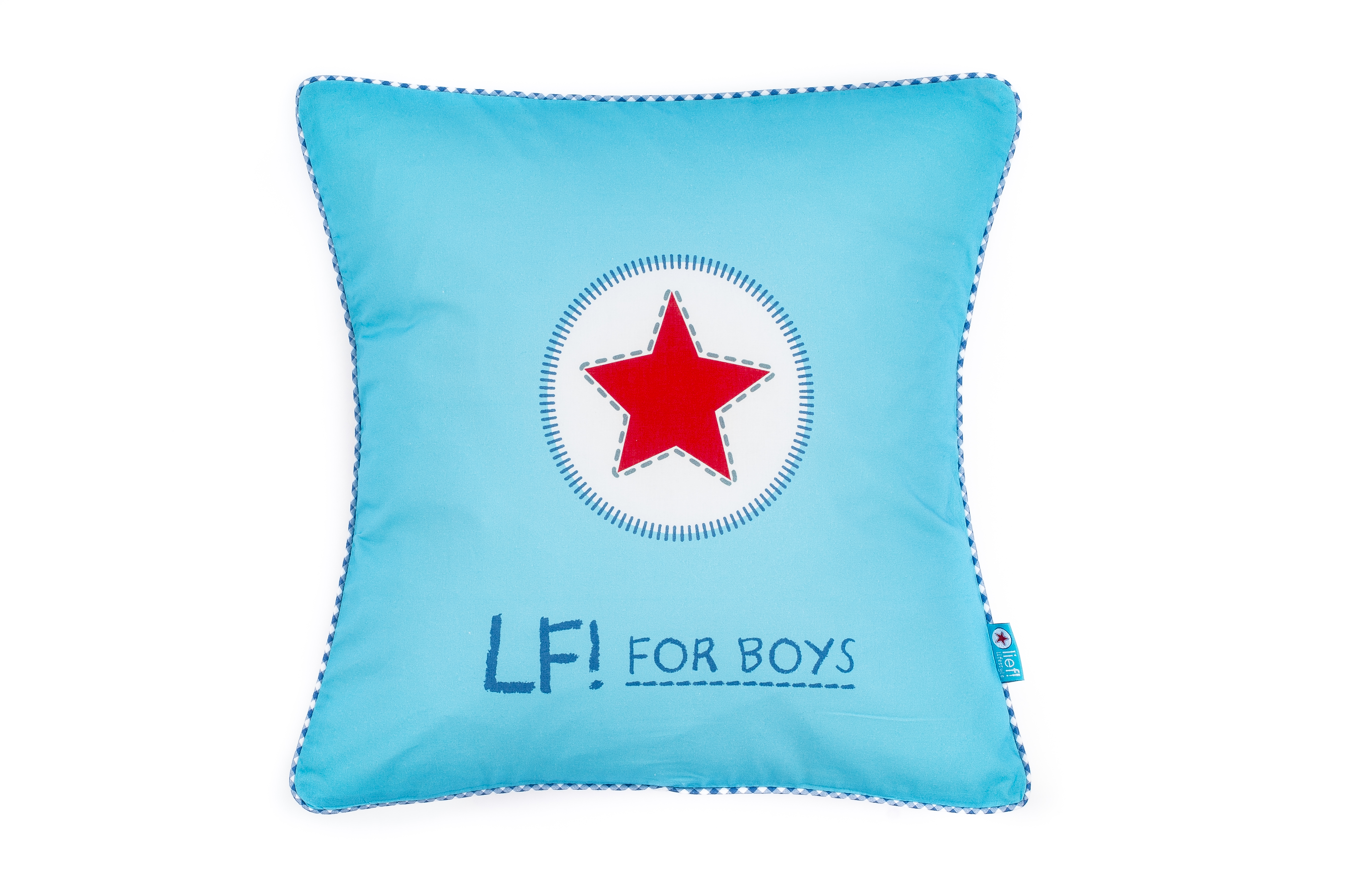 Coussin Boy uni turquoise, 45x45 cm