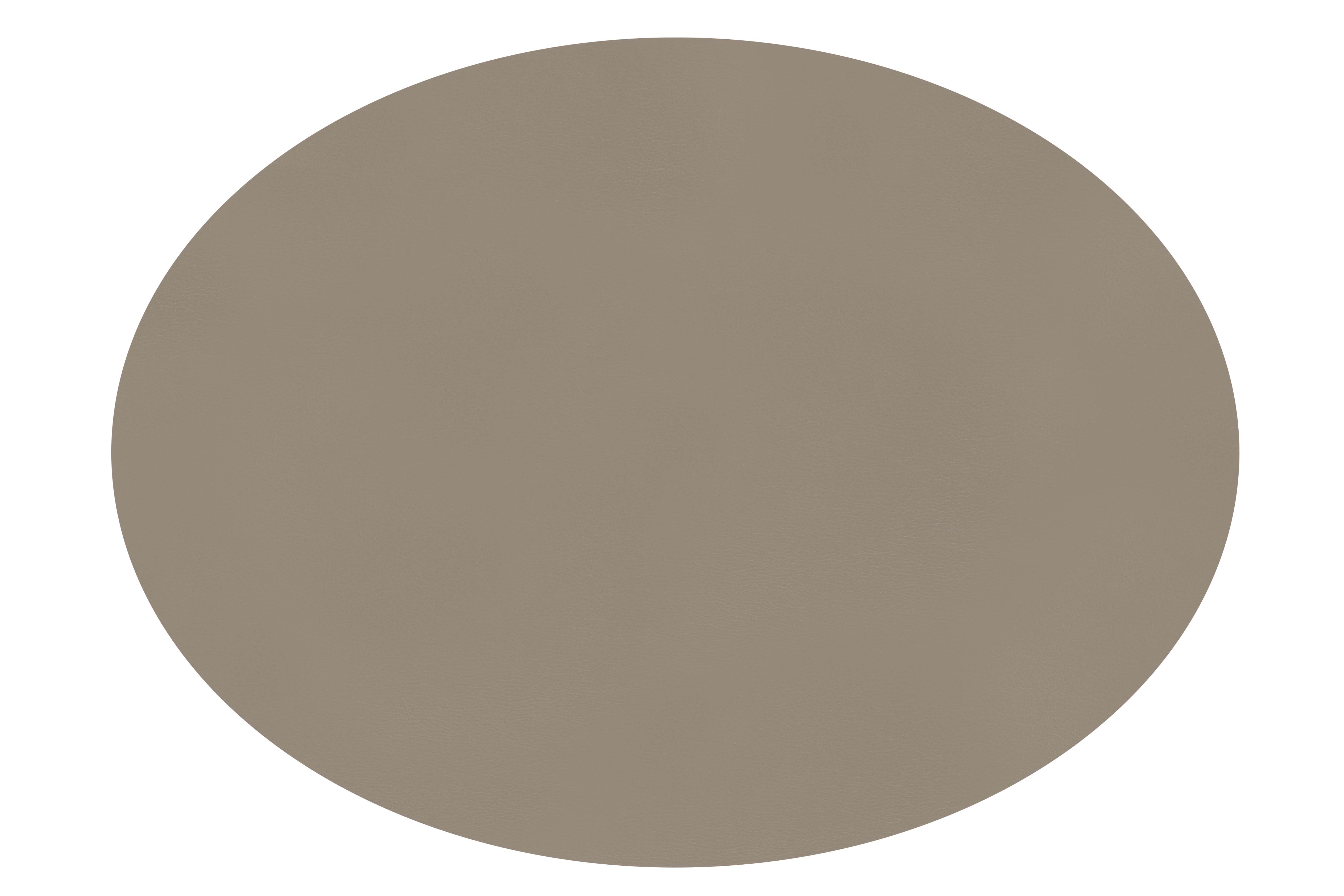 Placemat TOGO, oval, 33x45cm, taupe