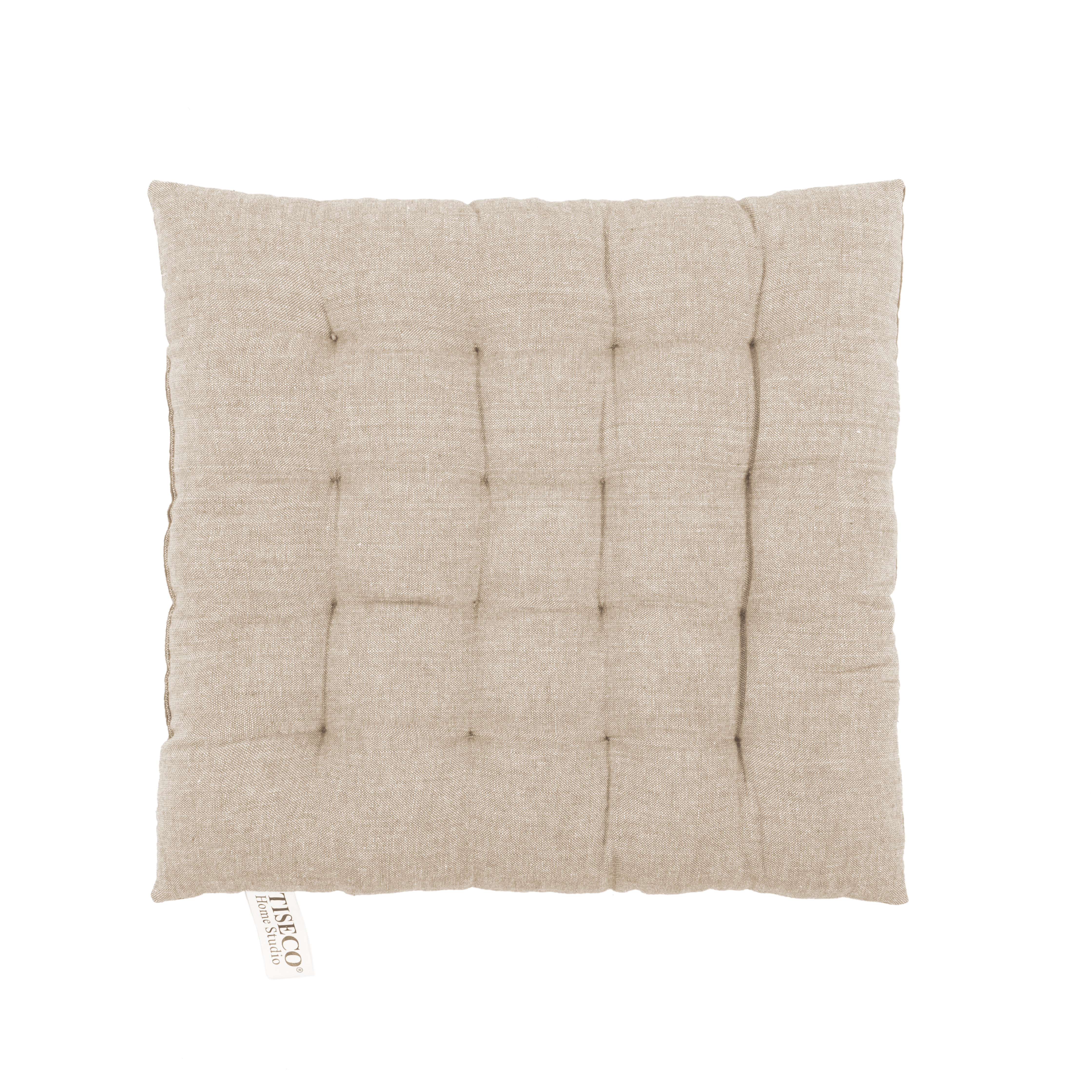 Galette de chaise CHAMBRAY 40x40cm -16 thuck, taupe