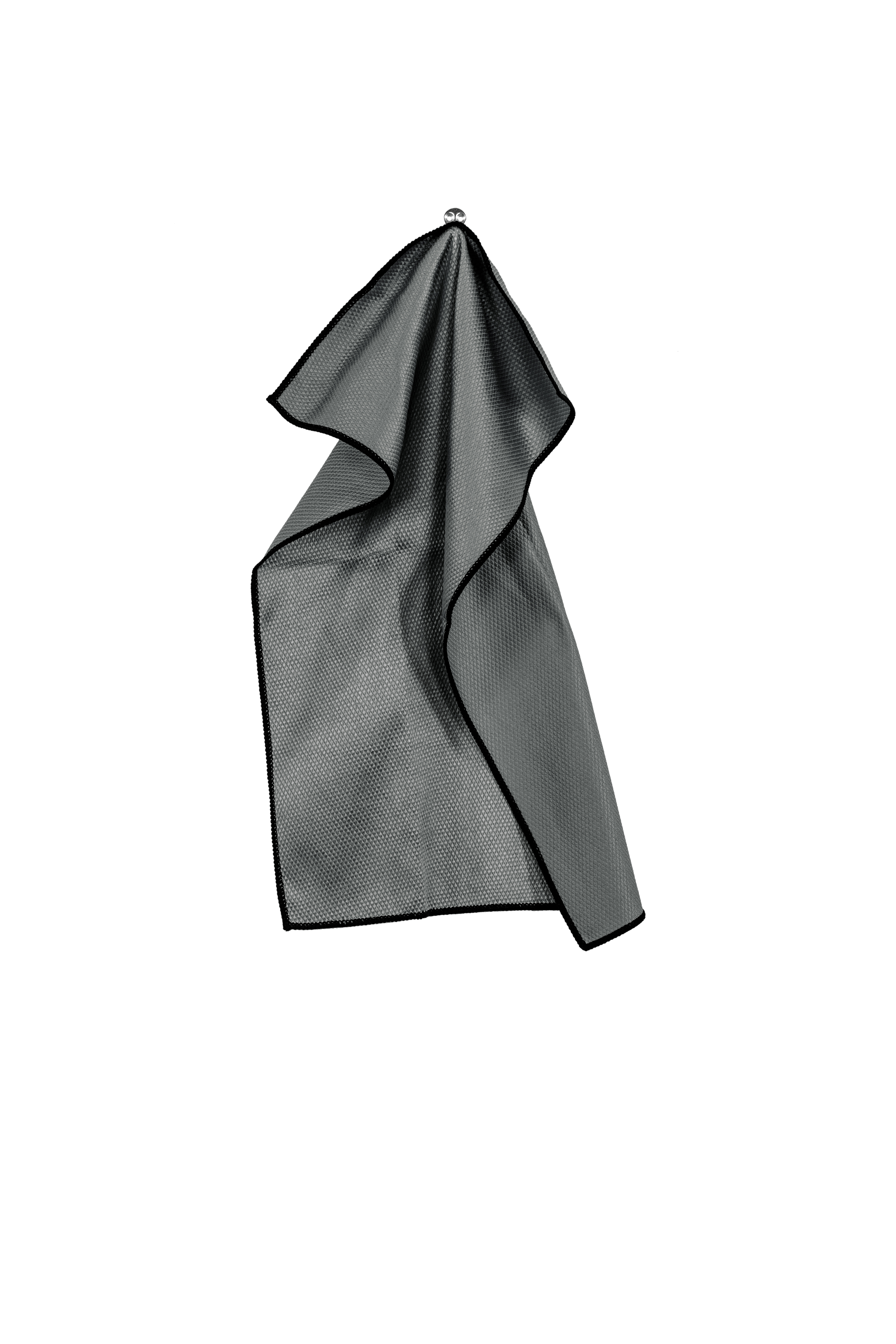 Glazendoek ESSENTIALS - 1 stuk - microvezel - 40x60 cm, donkergrijs