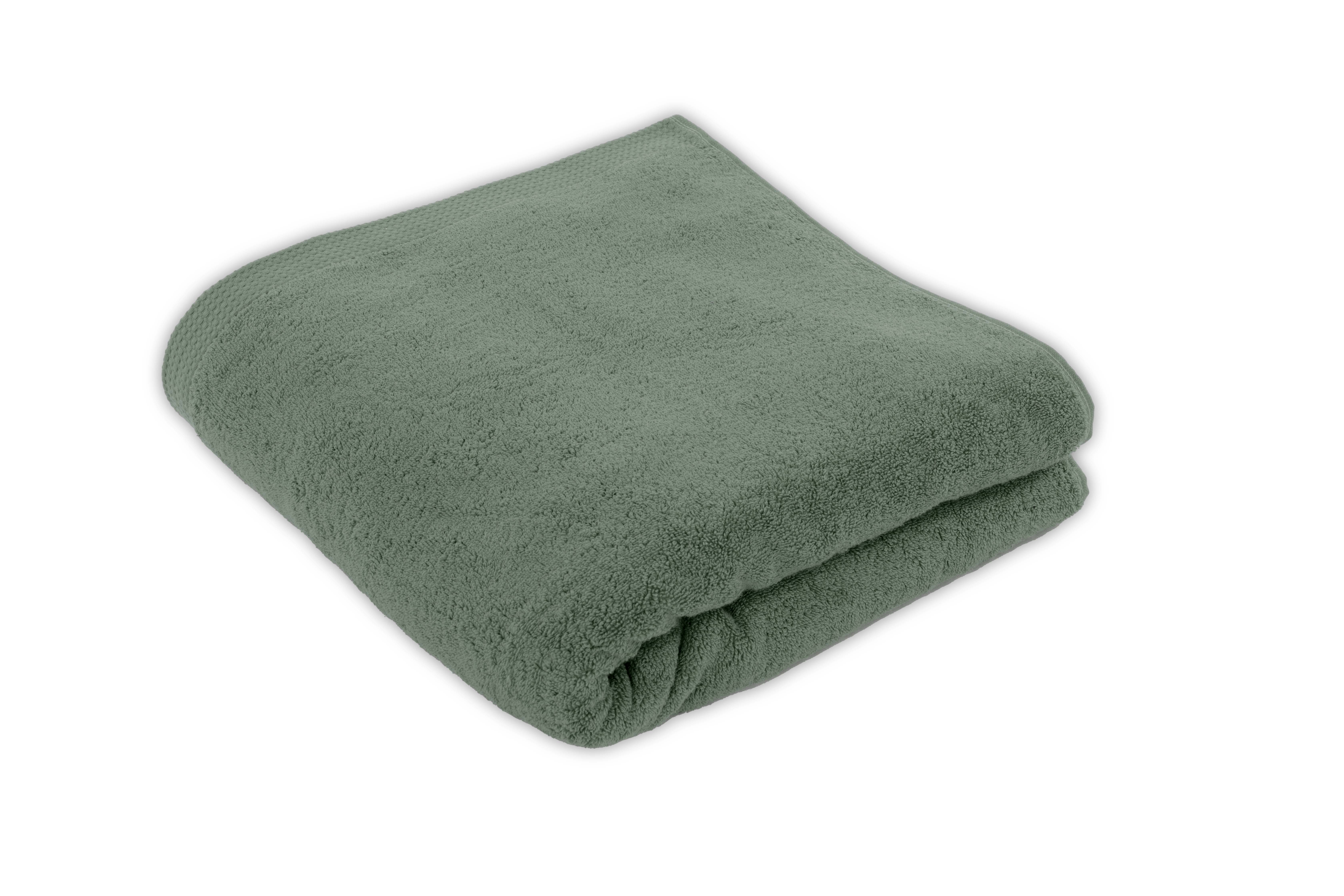 Shower towel DELUX 100x150cm, stone green