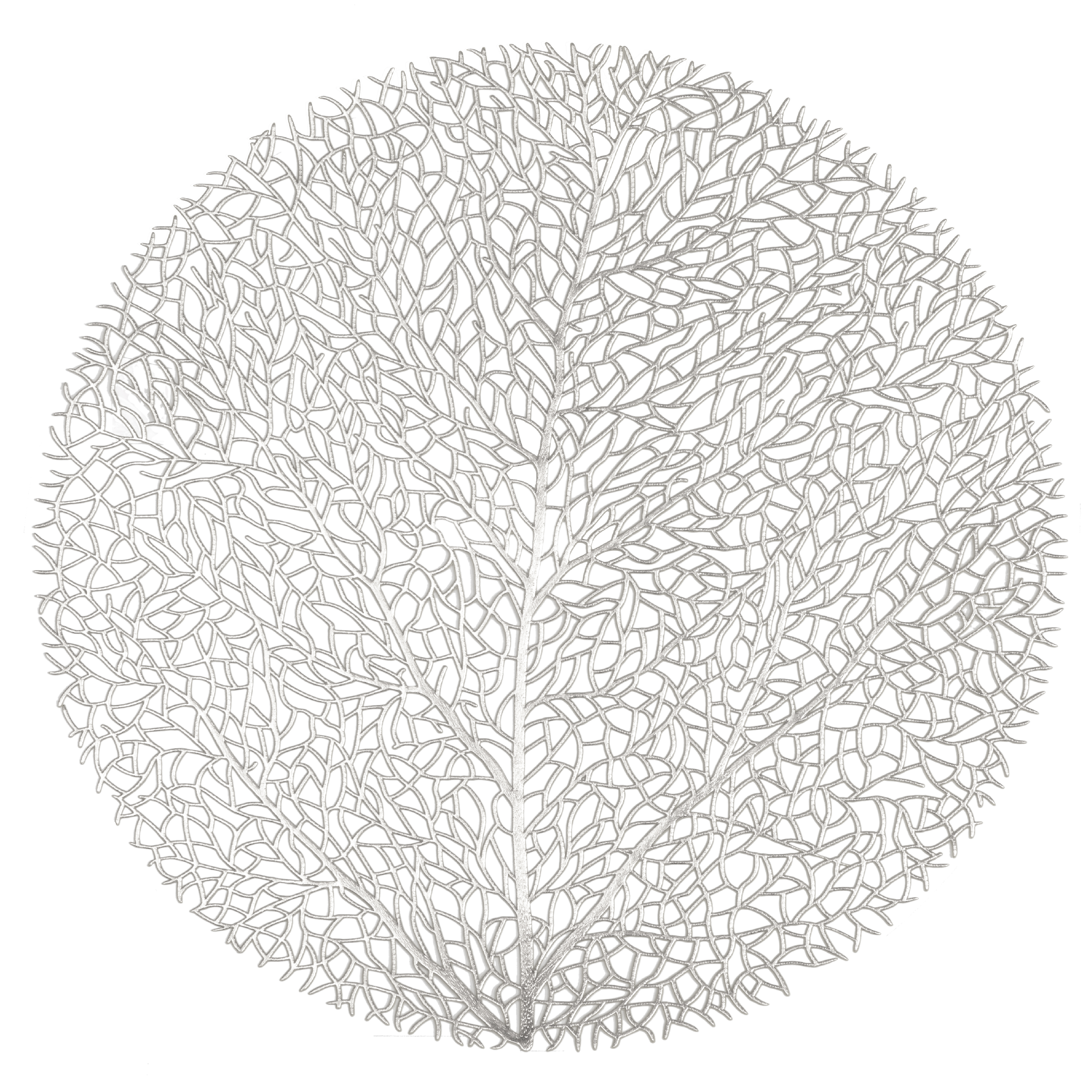 Placemat CAPELINNI - Round - Dia 38 cm, silver