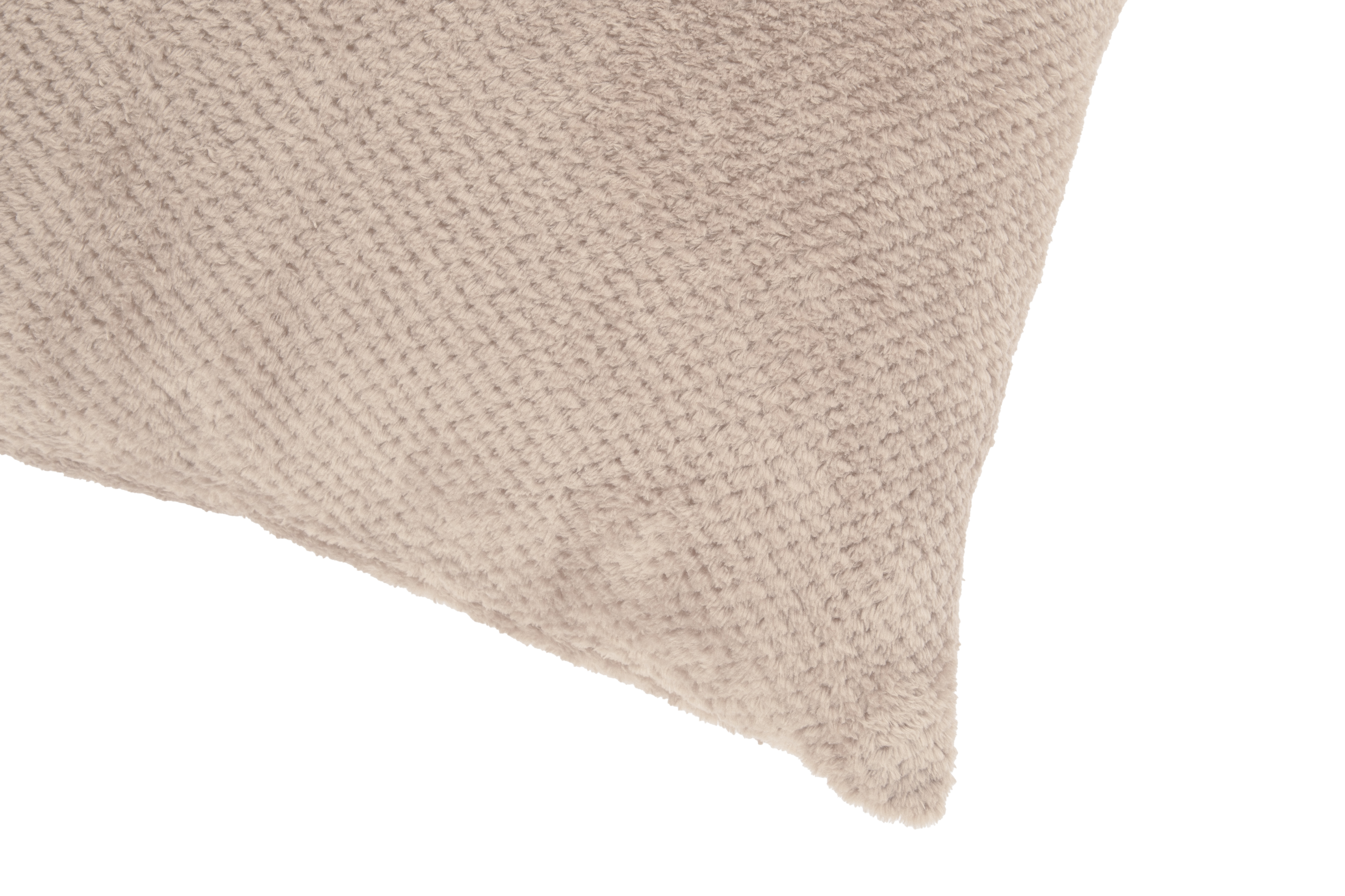 Sierkussen (gevuld) PIPPA – jacquard flanel – 45x45 cm, taupe