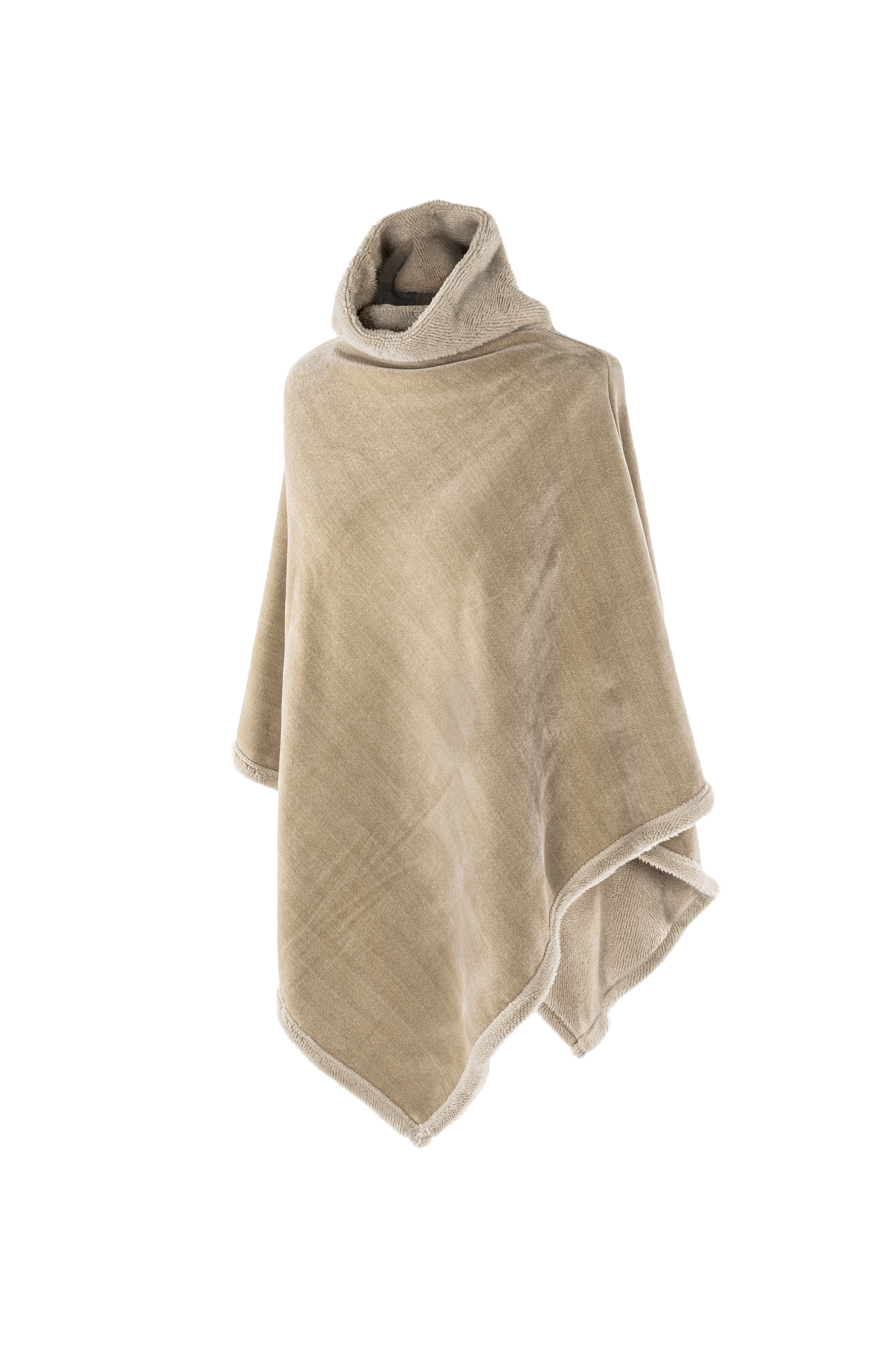 Poncho Chenille 60x80cm Sand