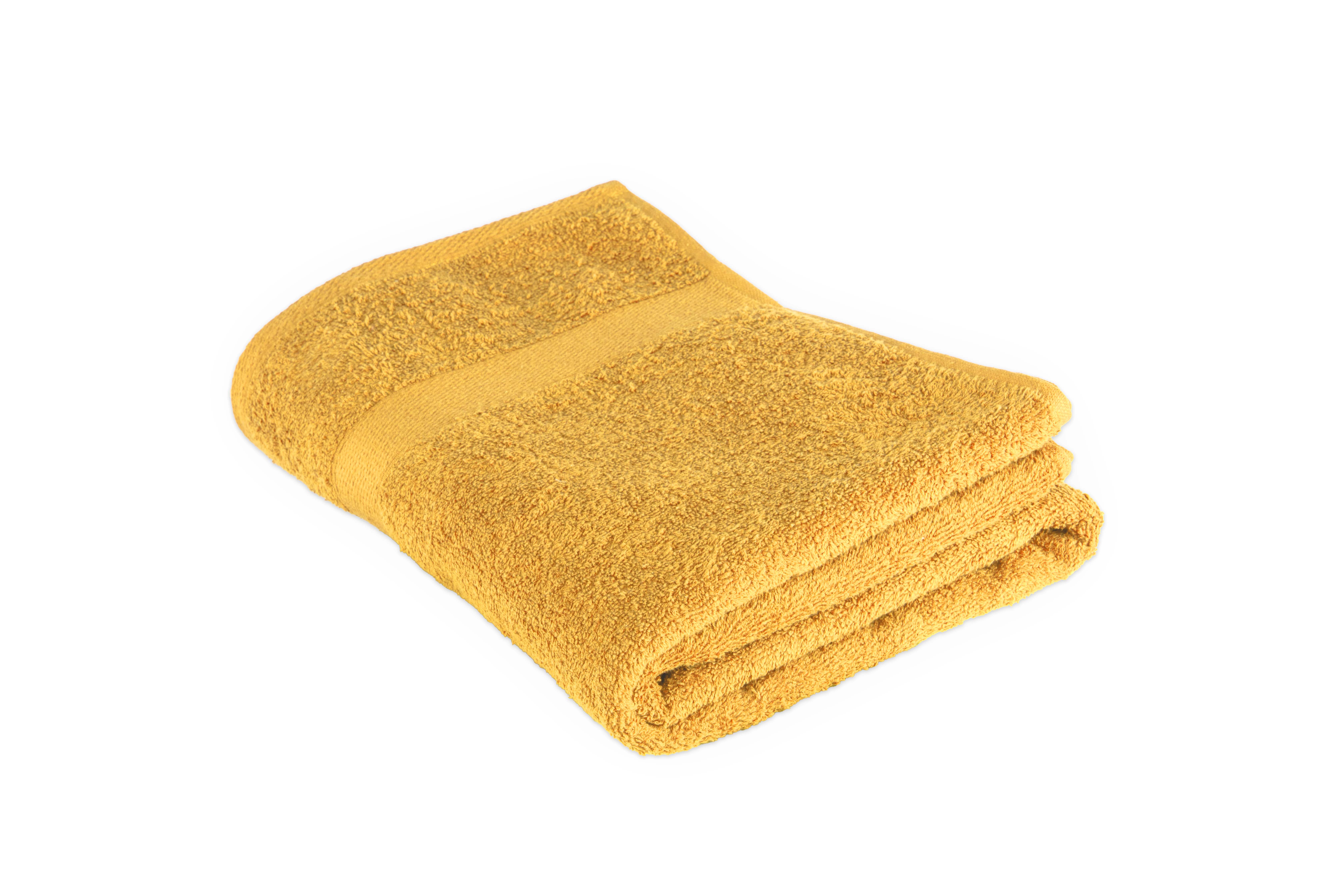 Shower towel 100x150cm, sunflower yellow