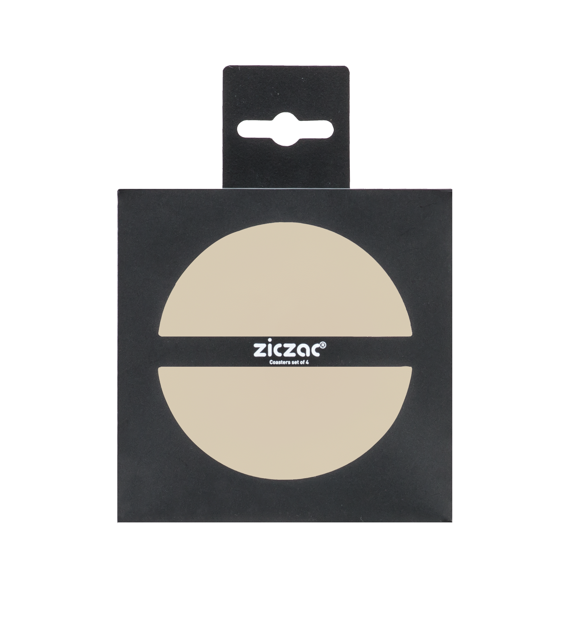 Glasonderzetter TOGO - SET/4 - Rond - 10 cm, ivoor