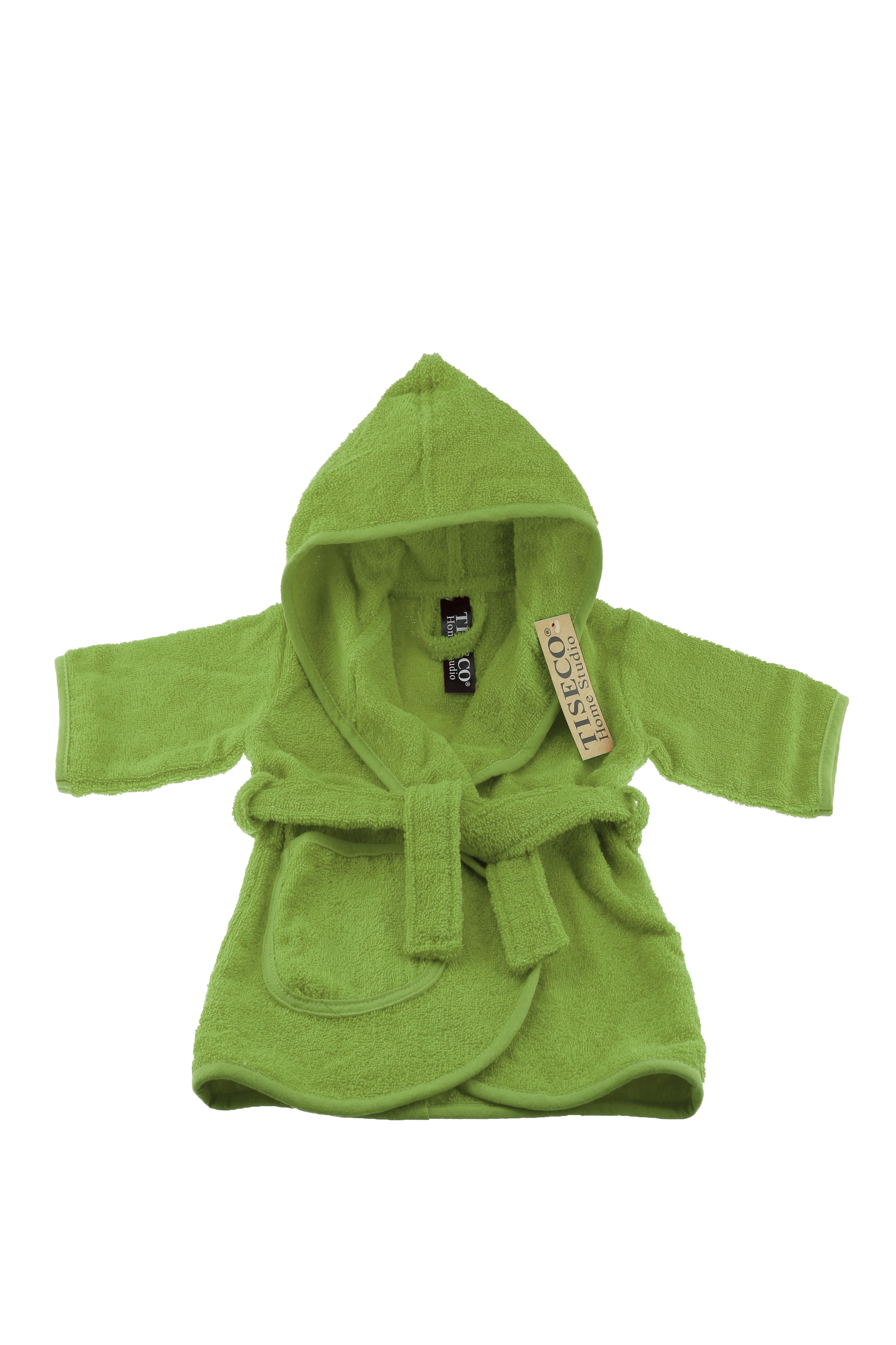 Baby bathrobe uni - 0-12 months, green