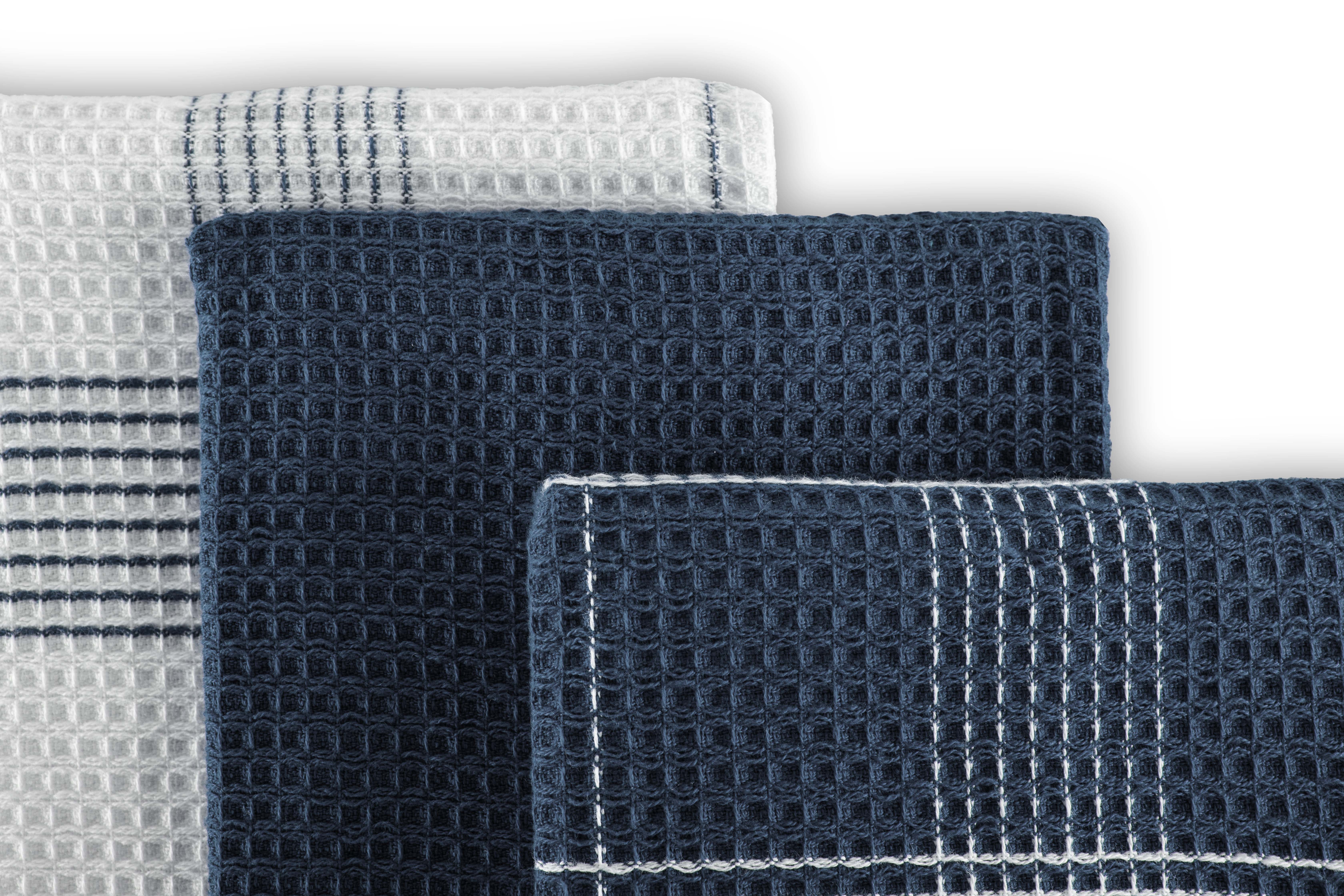 Kitchentowels Culinary Duo Waffle 50x76 washed indigo, set3