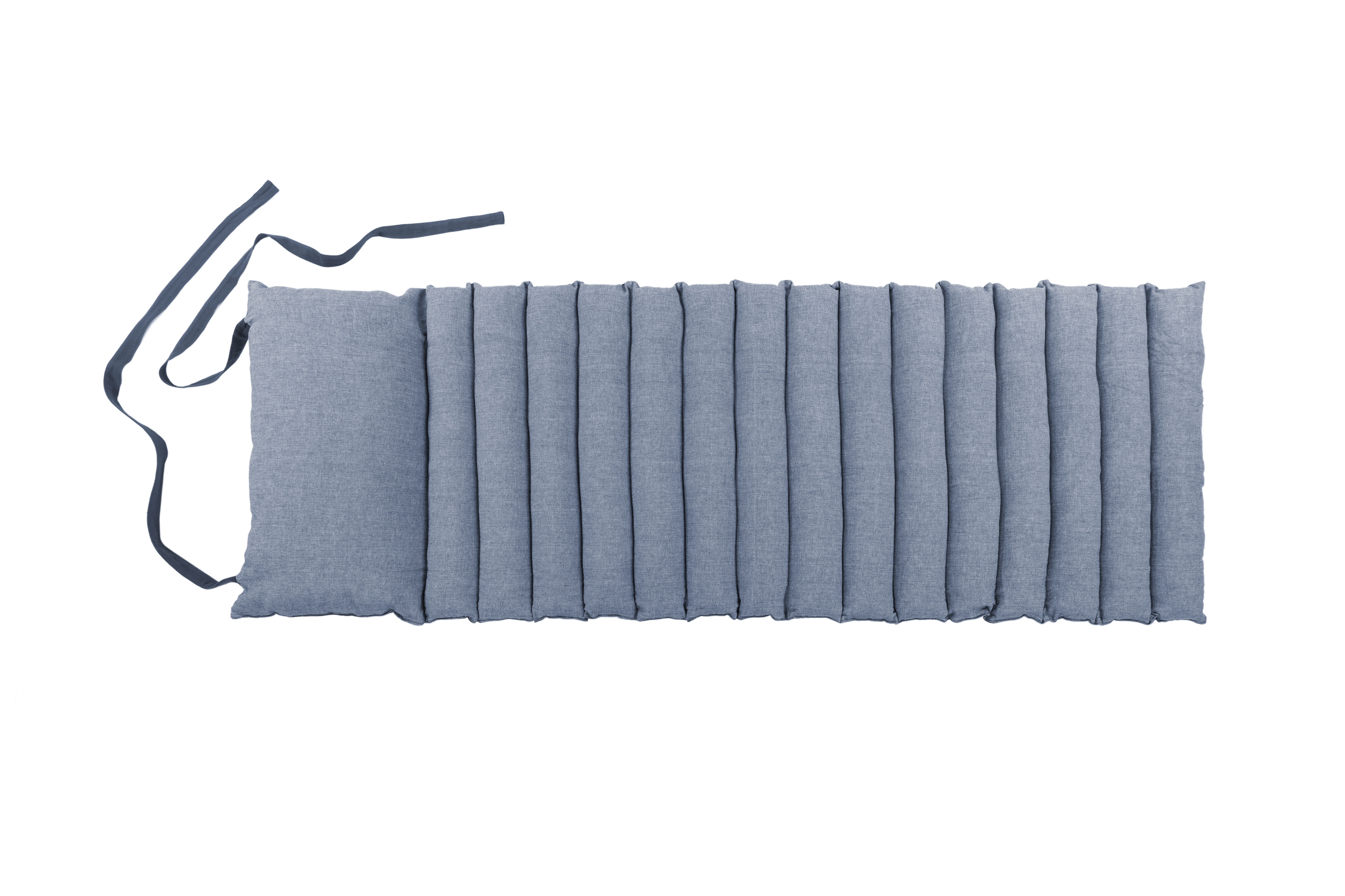 Tapis de futon CHAMBRAY - 180x60cm, bleu